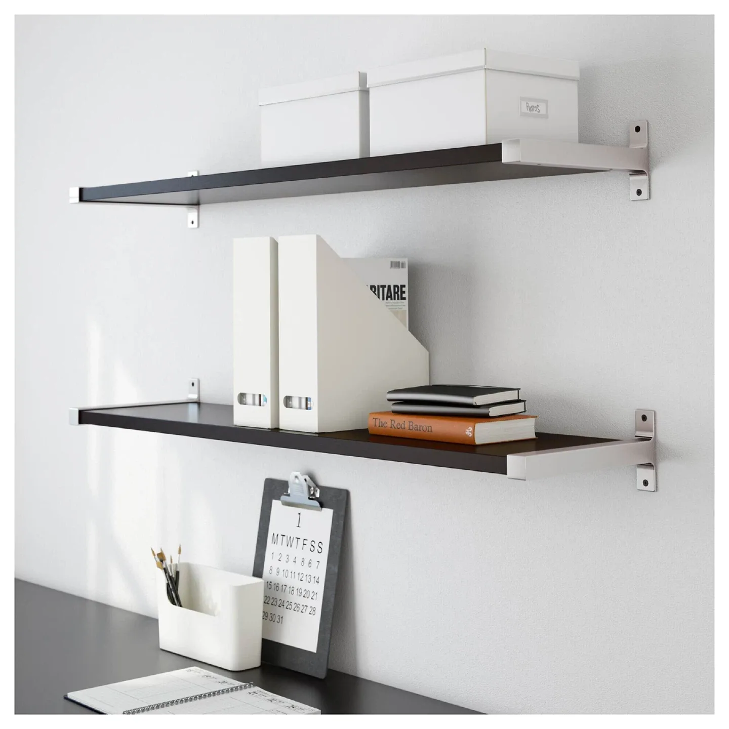 IKEA EKBY BJÄRNUM Shelf + 2 Brackets thumbnail