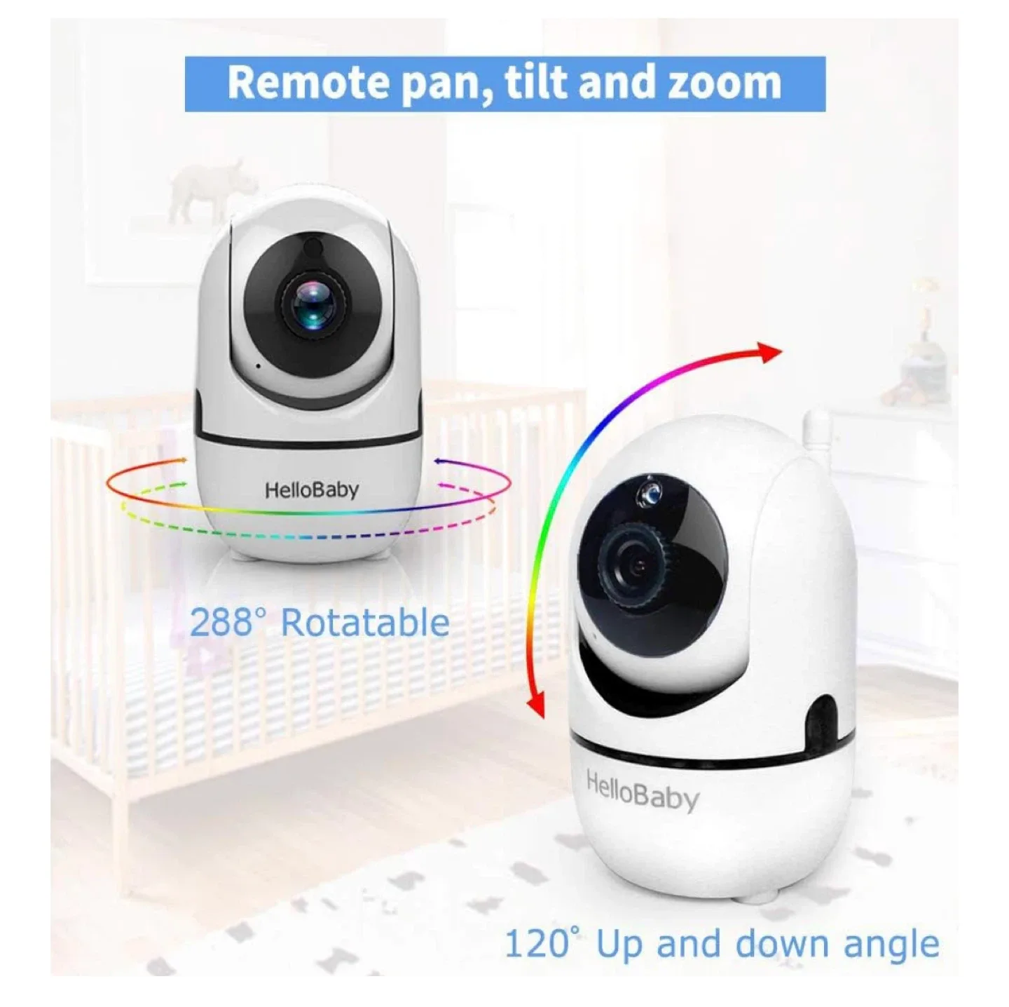 HelloBaby Baby Monitor, Video Baby Monitor with Camera image indicator(4)