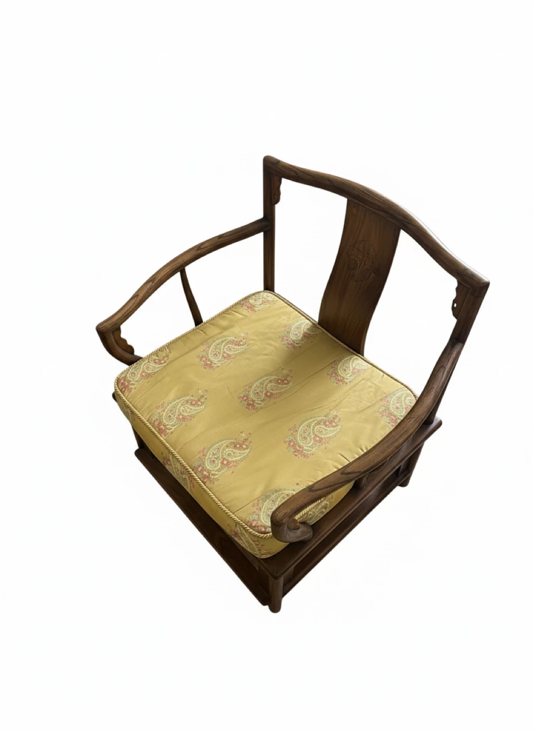 Antique Chinese Rosewood Horseshoe Back Chair - photo 2