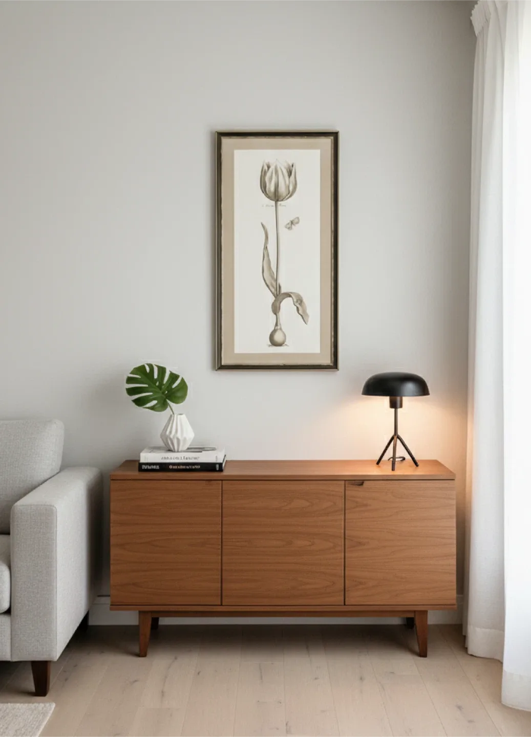 Framed Tulip Botanical Print - Wall Art thumbnail