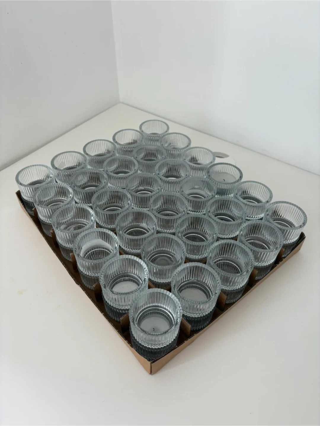 Glass Tea Light Candle Holders x60 thumbnail