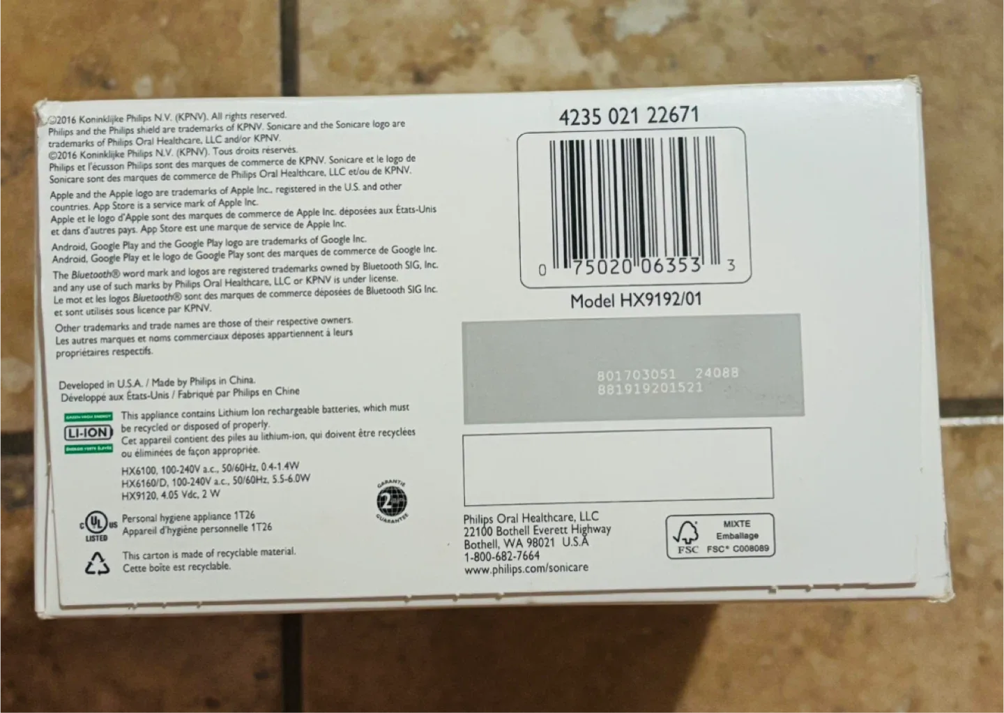 Philips Sonicare FlexCare Platinum Connected Toothbrush thumbnail