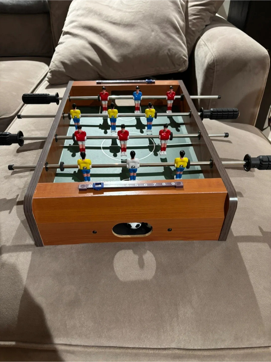 Goplus Foosball Table - 20 Inch Mini Tabletop Soccer image indicator(2)