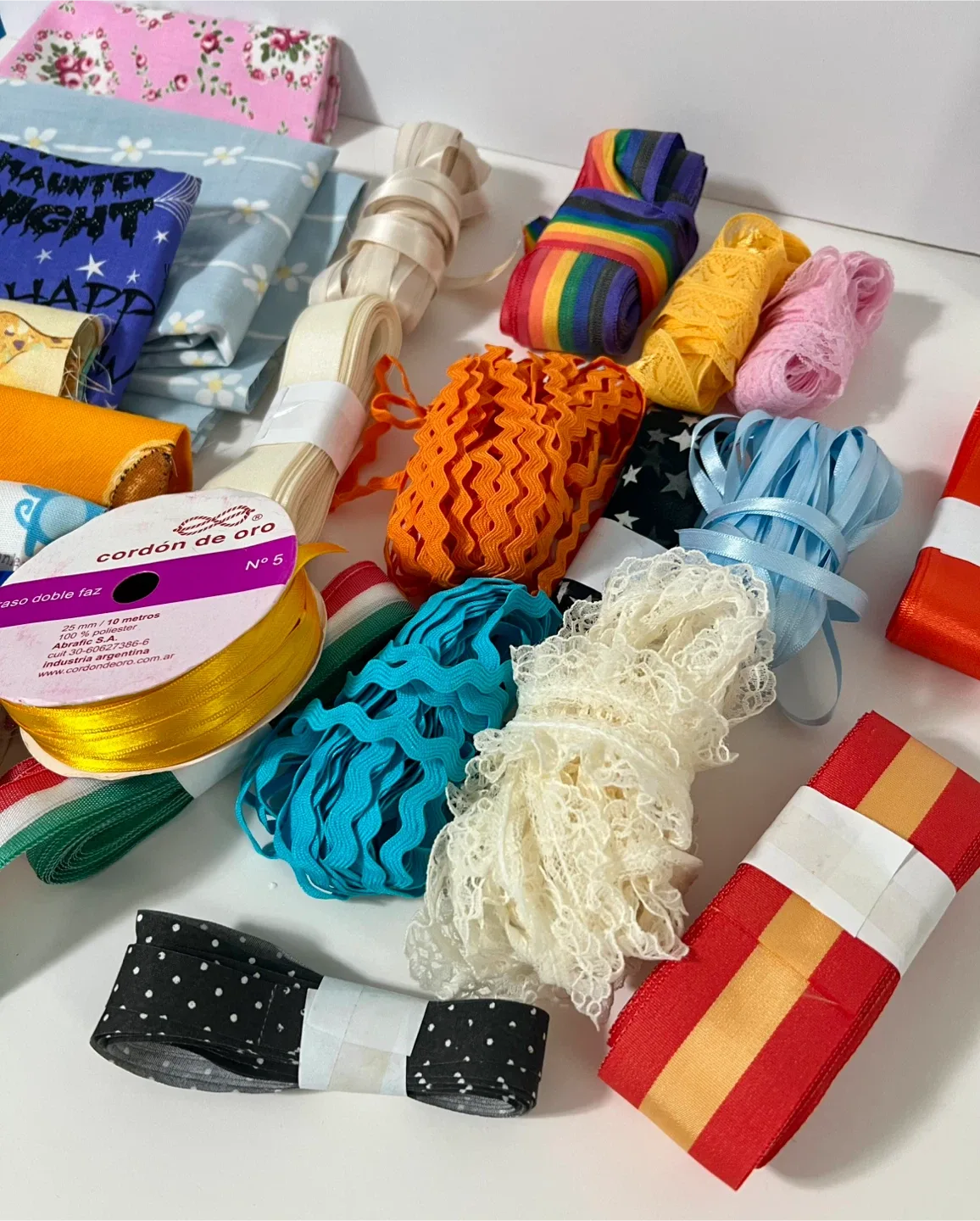 Fabric Scraps & Ribbon Bundle and Much More!!!! image indicator(2)