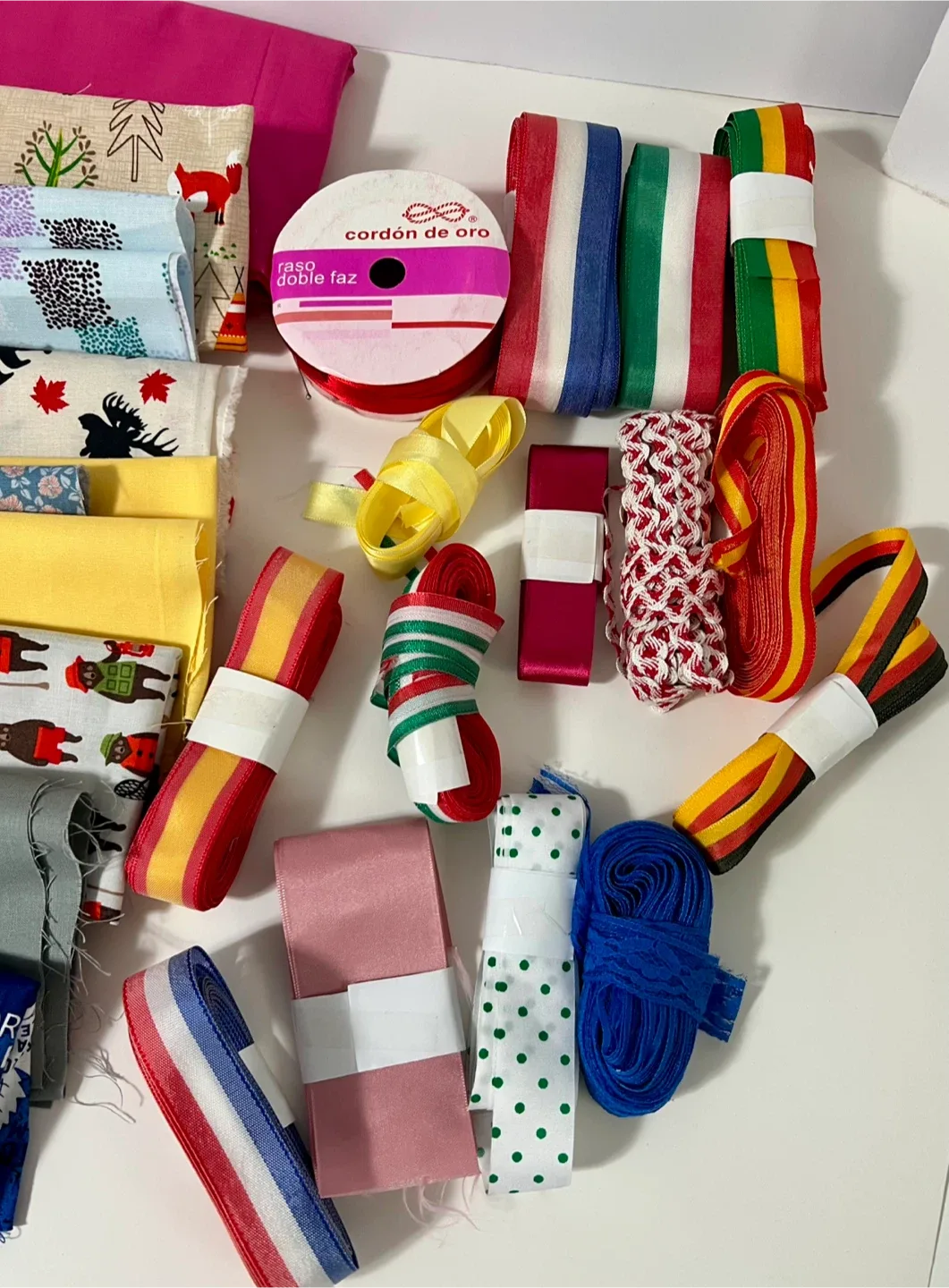 Fabric & Ribbon Lot - Sewing & Craft Supplies and Much More!!! image indicator(2)