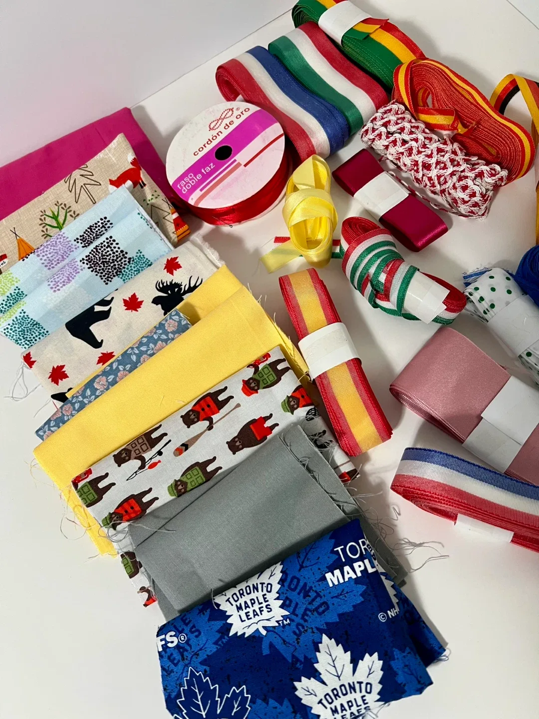 Fabric & Ribbon Lot - Sewing & Craft Supplies and Much More!!! image indicator(4)