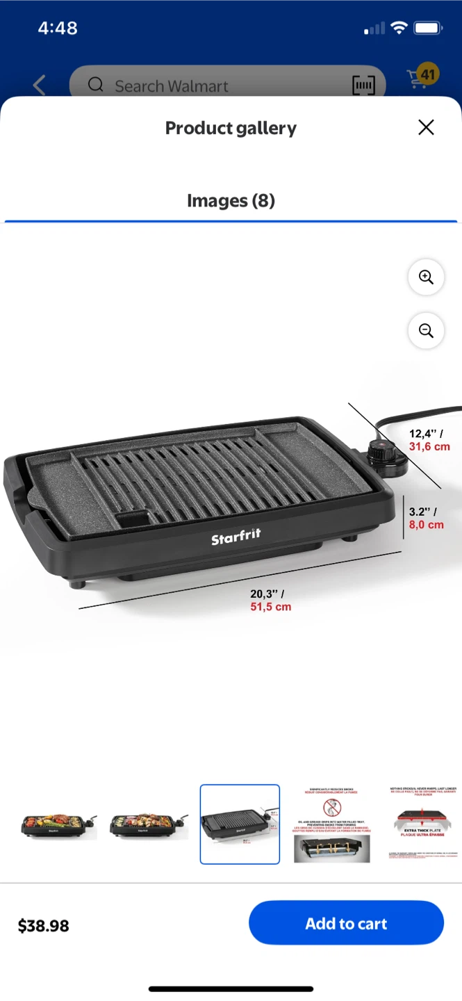Starfrit The Rock Electric Grill and indoor smokeless bbq grill - photo 3