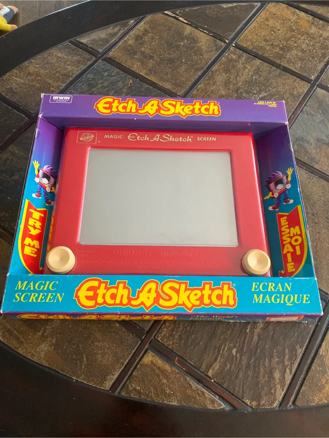 Vintage Etch A Sketch Magic Screen Drawing Toy image indicator(3)