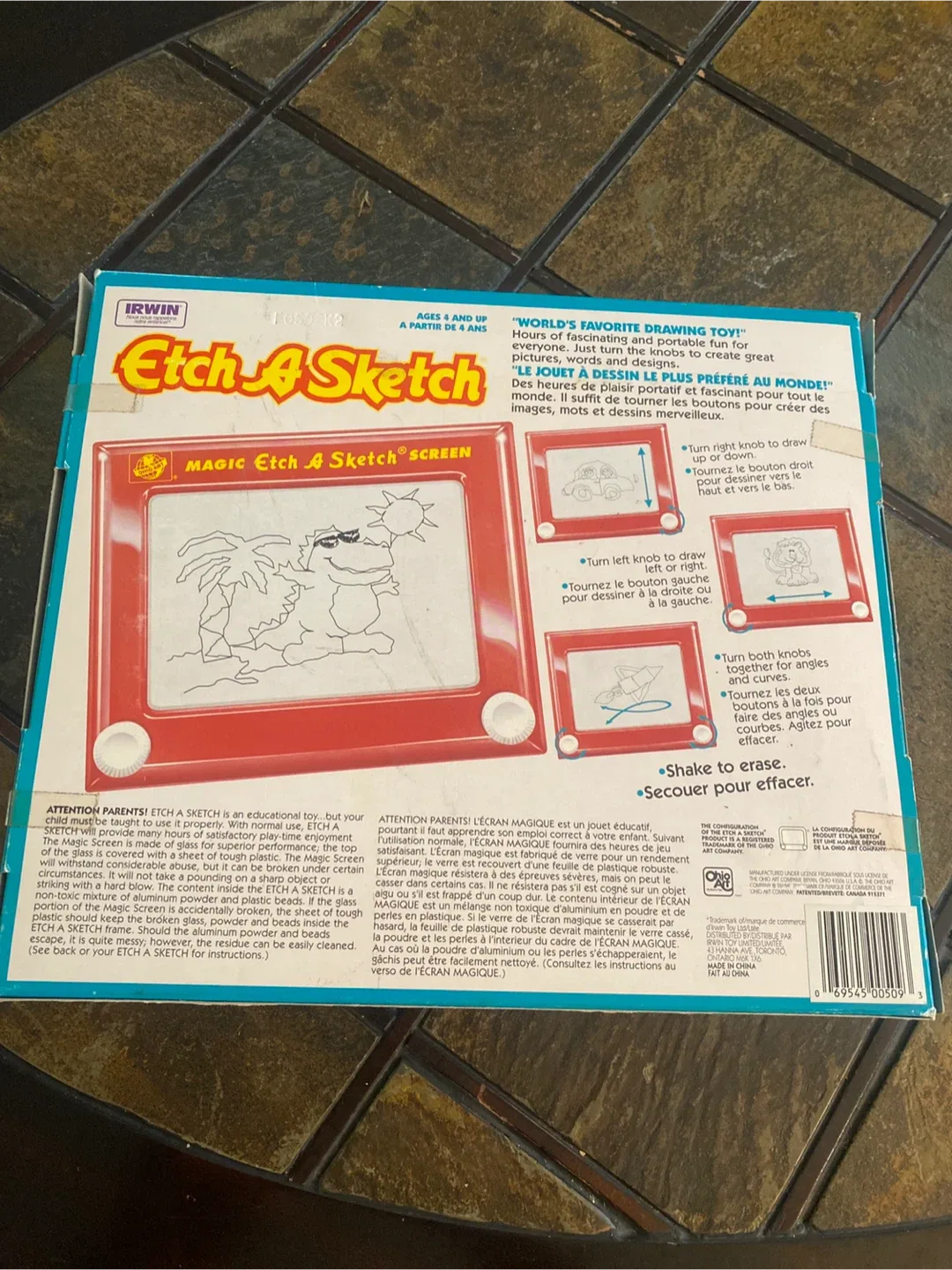 Vintage Etch A Sketch Magic Screen Drawing Toy image indicator(4)