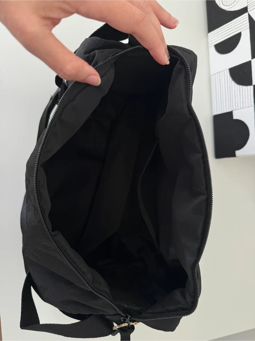 Black Shoulder Bag with a nice Barbie keychain image indicator(8)