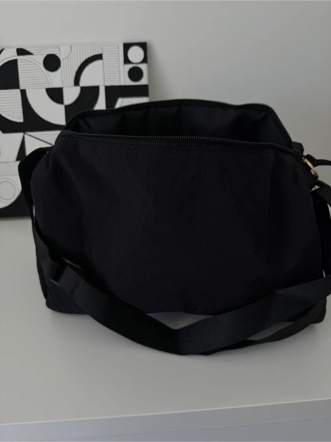 Black Shoulder Bag with a nice Barbie keychain image indicator(9)