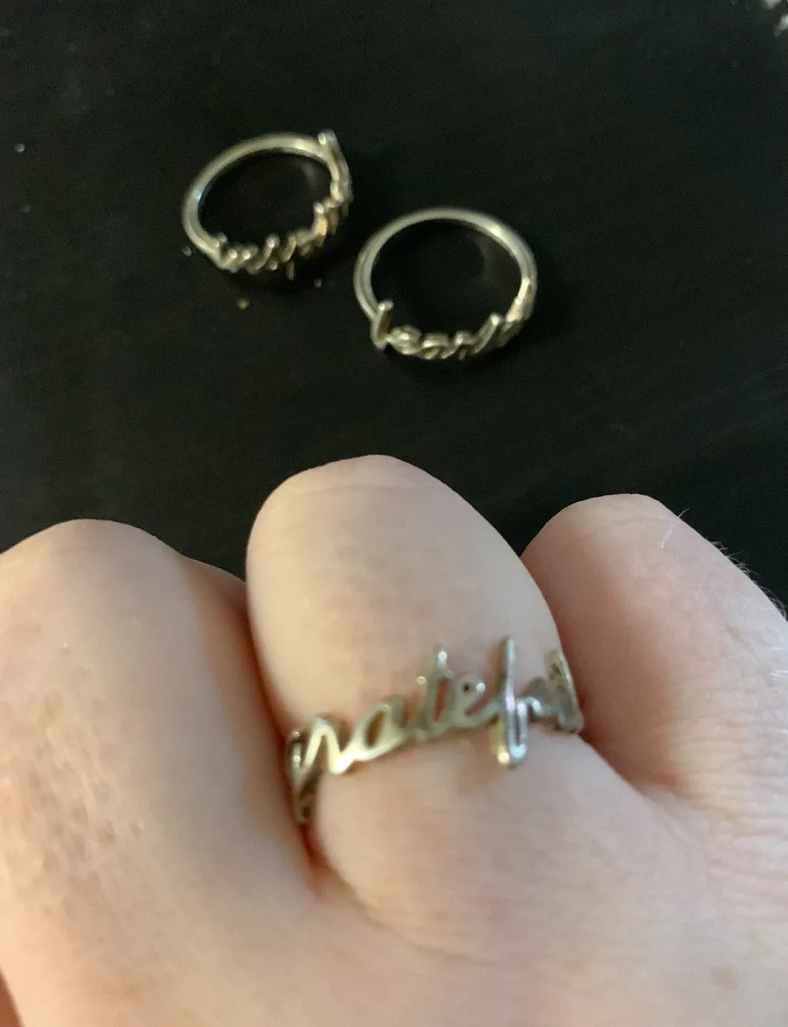 Set it 3 sterling silver rings - sizes 8, 9 thumbnail