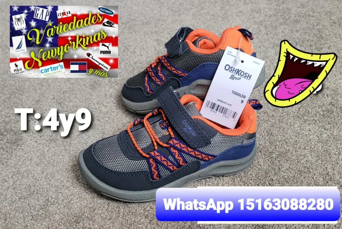 OshKosh B'gosh Toddler Size 9 Shoes - New thumbnail