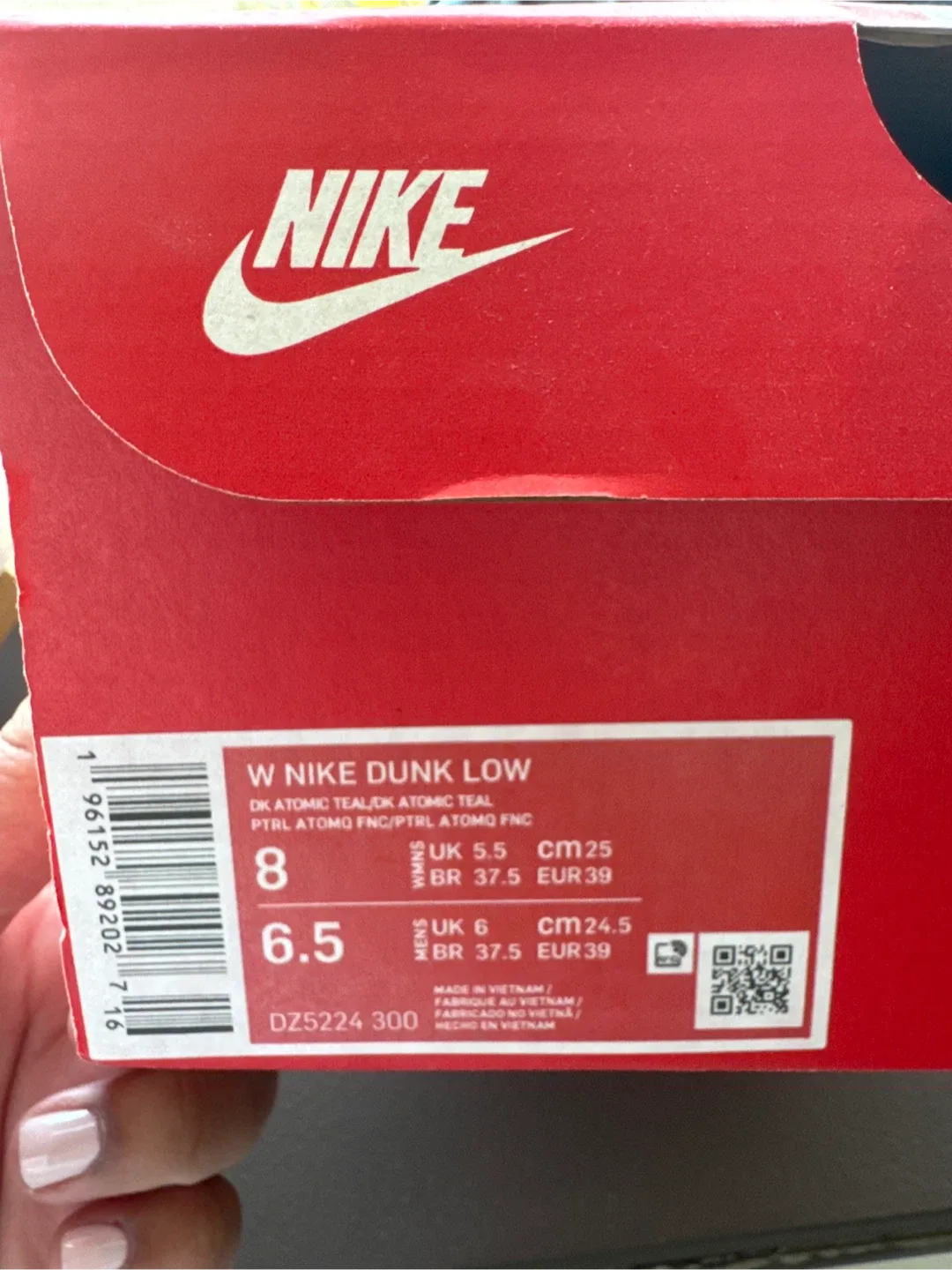 Nike Dunk Low Atomic Teal Women's 8 image indicator(4)