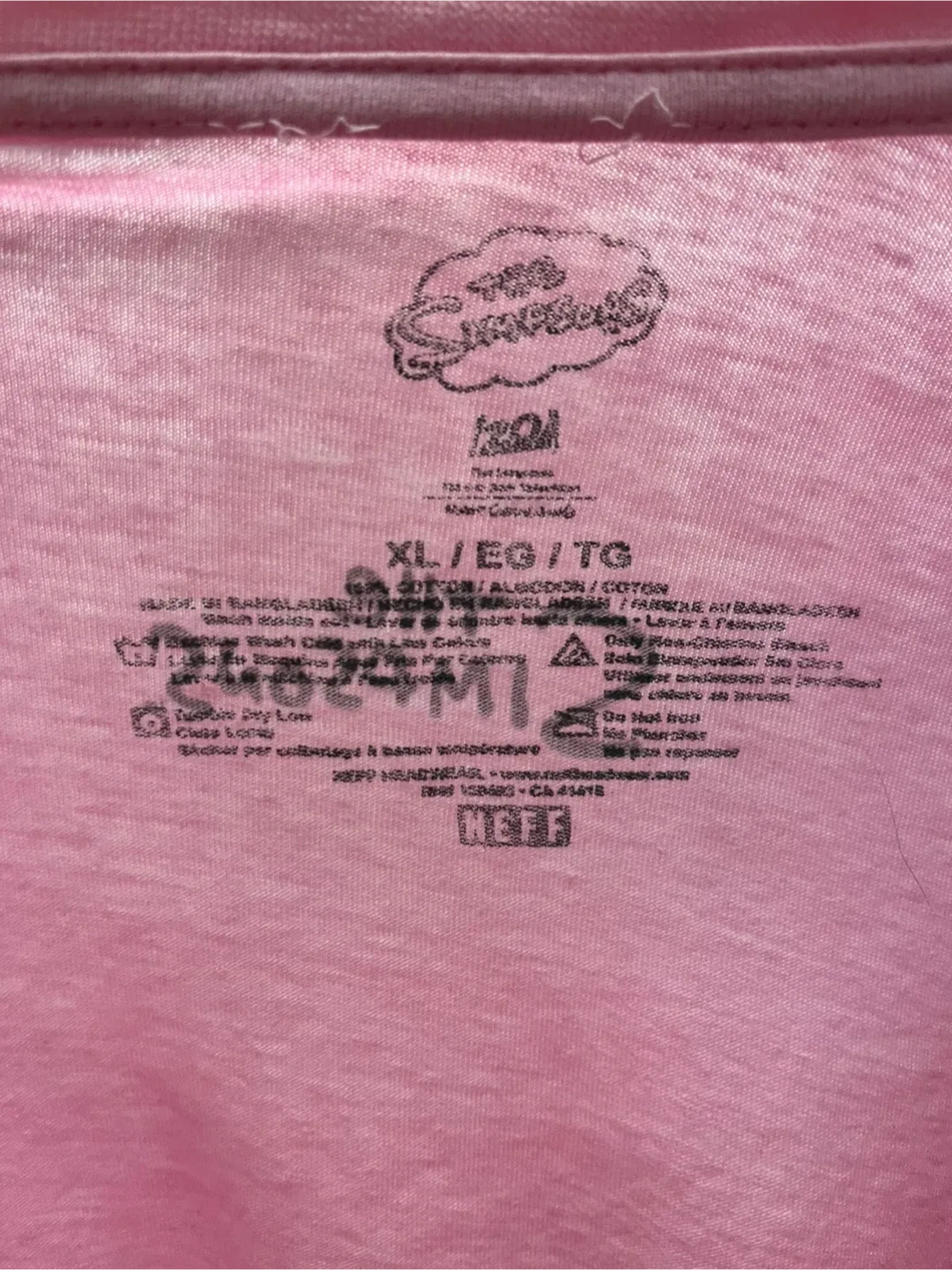 Neff x The Simpsons Pink Bart T-Shirt XL image indicator(4)