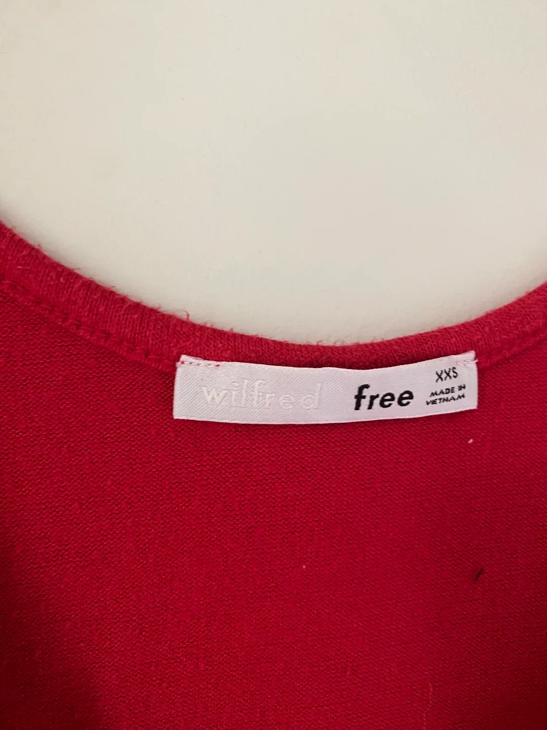 Wilfred Free Betsy Red Tank Crop Top XXS image indicator(2)