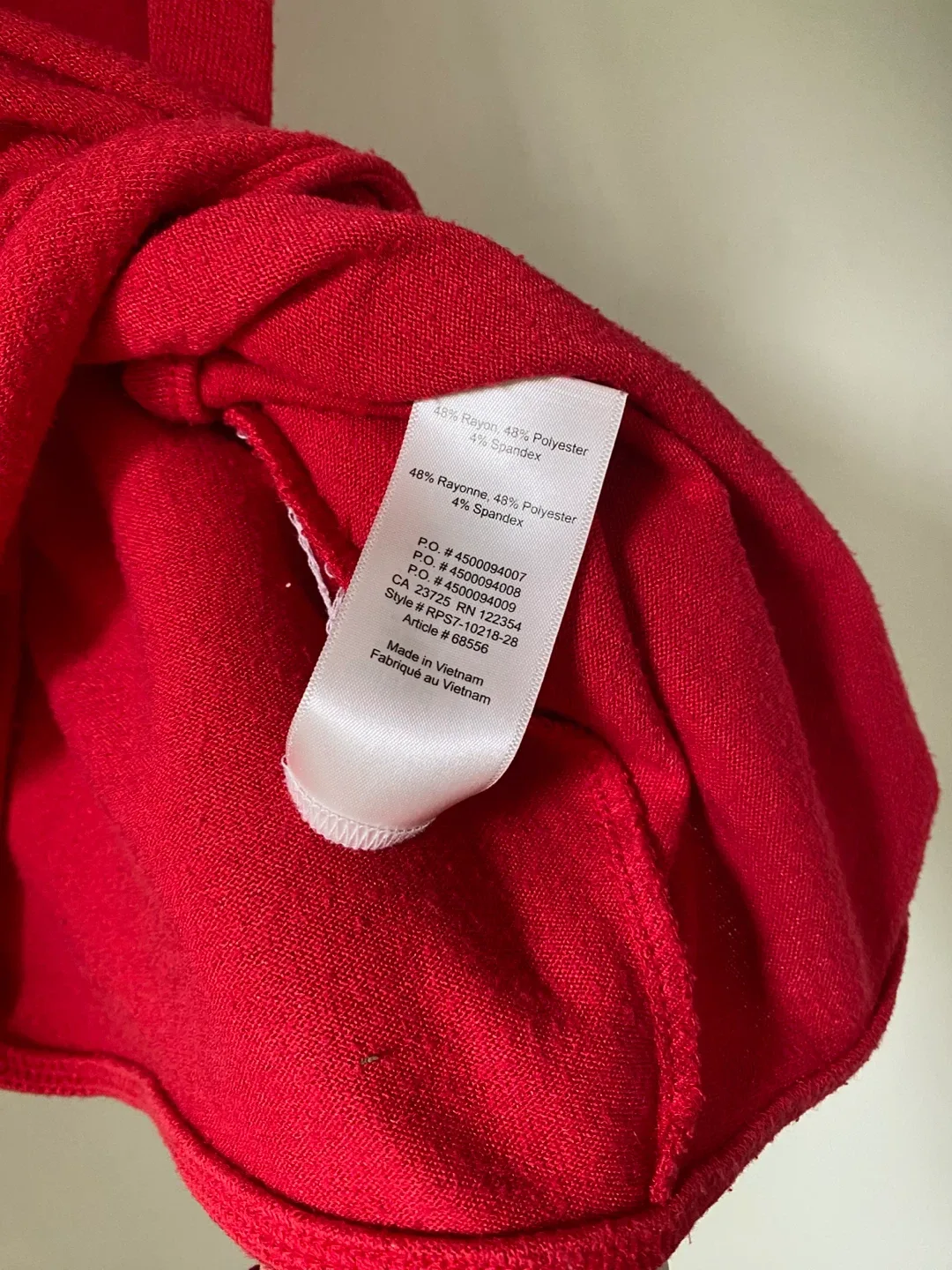 Wilfred Free Betsy Red Tank Crop Top XXS image indicator(4)