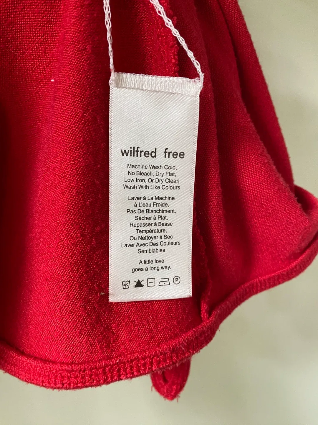Wilfred Free Betsy Red Tank Crop Top XXS image indicator(3)