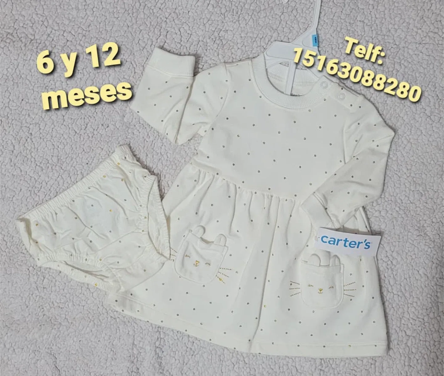 Carter's Baby Dress & Panties Set 6-12 Months thumbnail