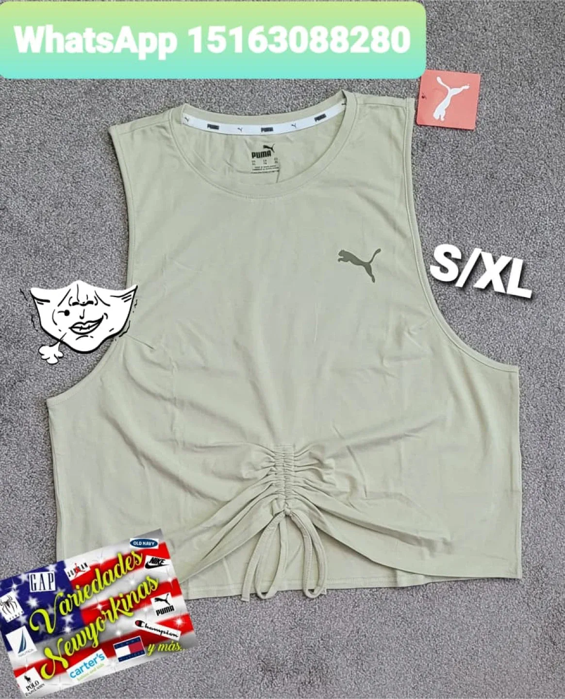 Puma Sleeveless Top - Size S/XL thumbnail