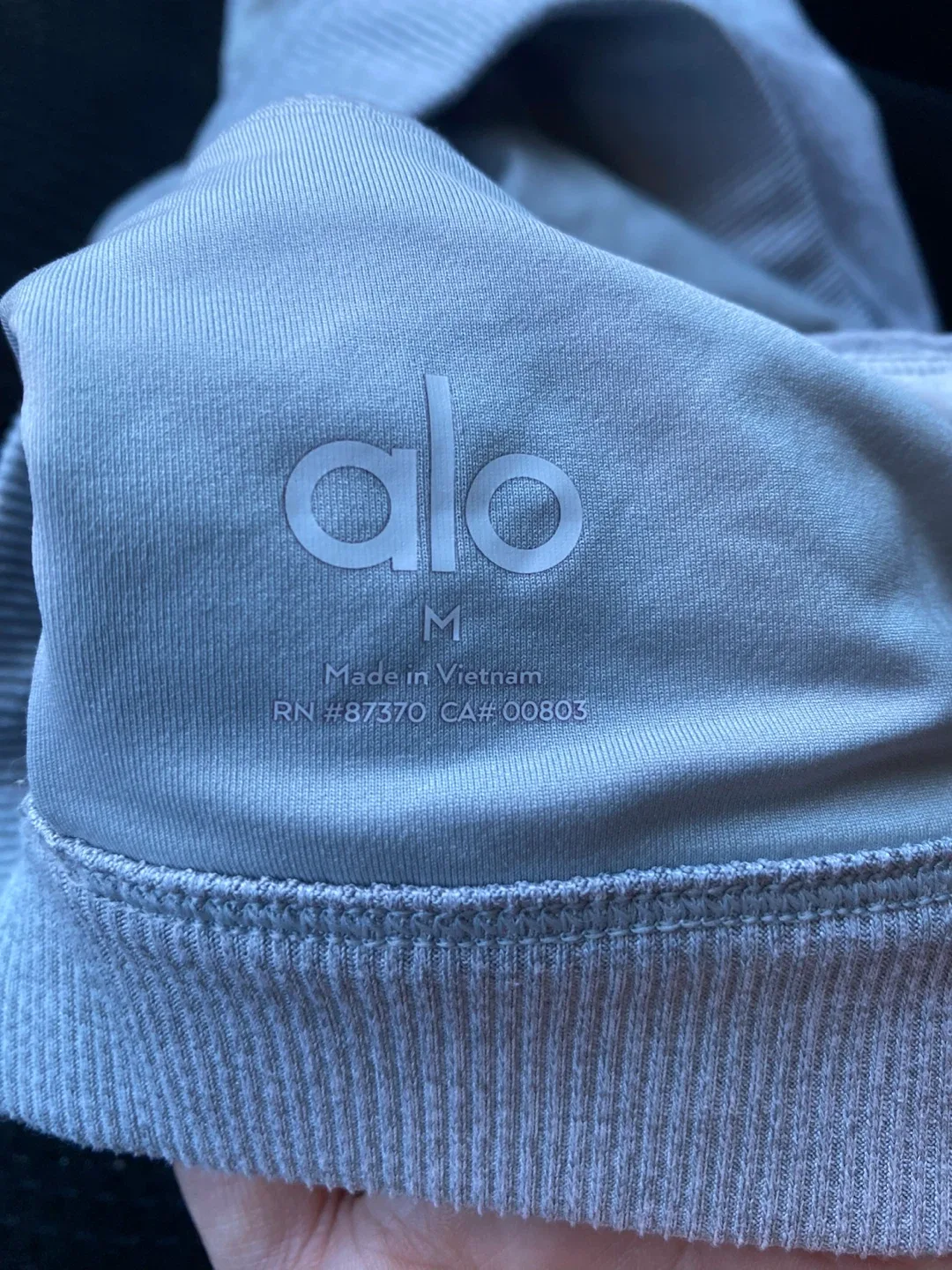 Alo Yoga Blue Heather Bra 9s image indicator(3)