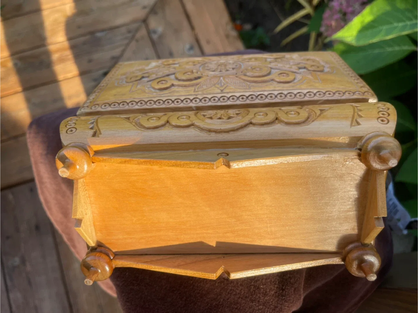 Hand Carved Wooden Box image indicator(5)