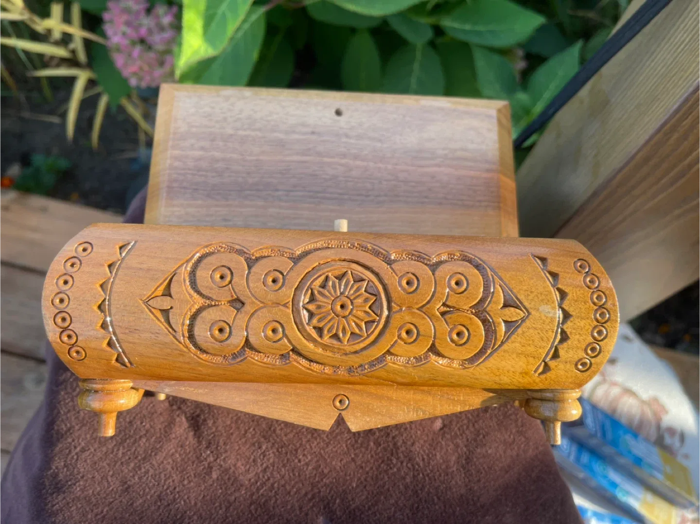 Hand Carved Wooden Box image indicator(3)