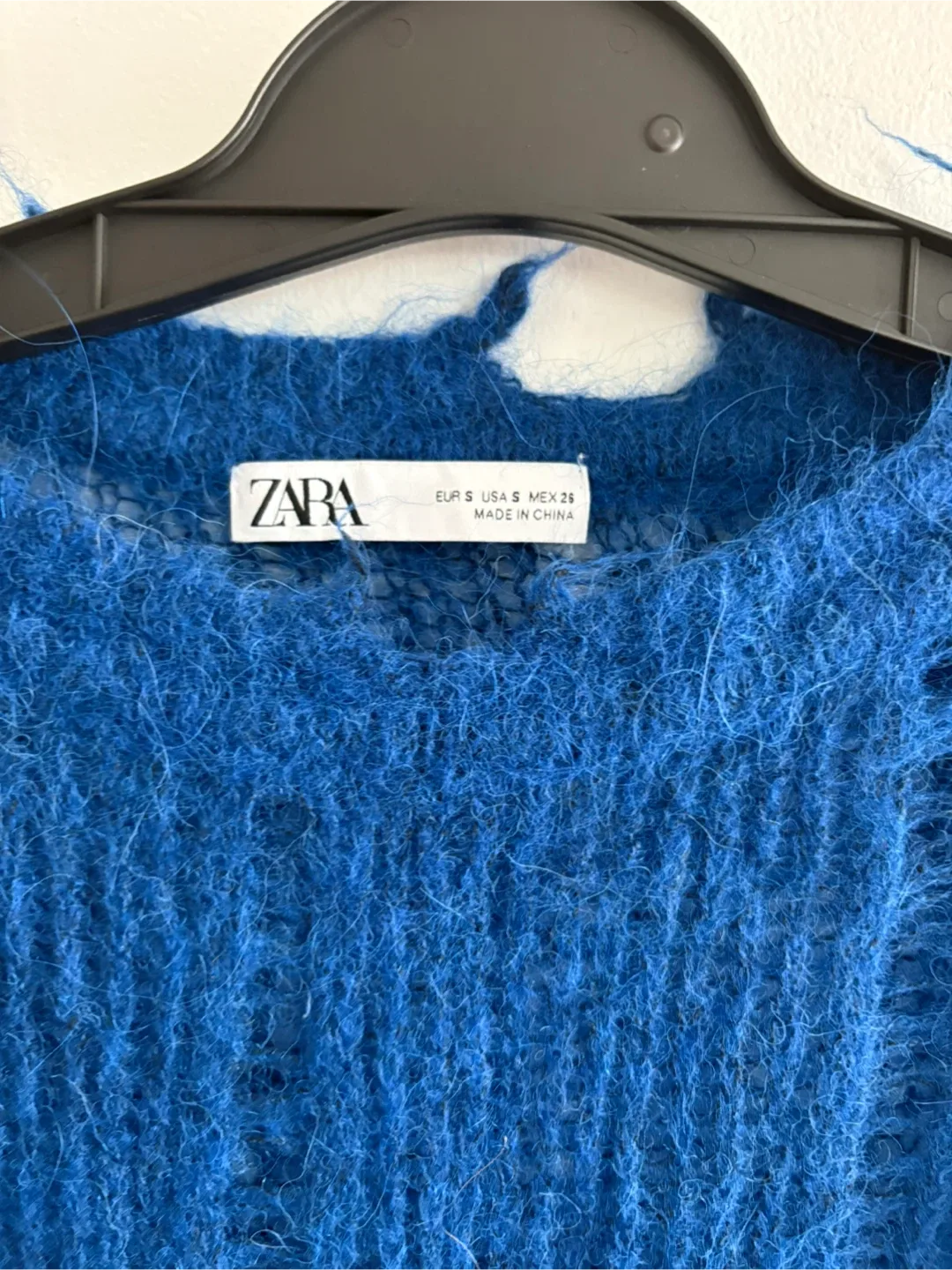 Zara Blue Mohair Blend Distressed Sweater ‼️final sale ‼️ image indicator(3)