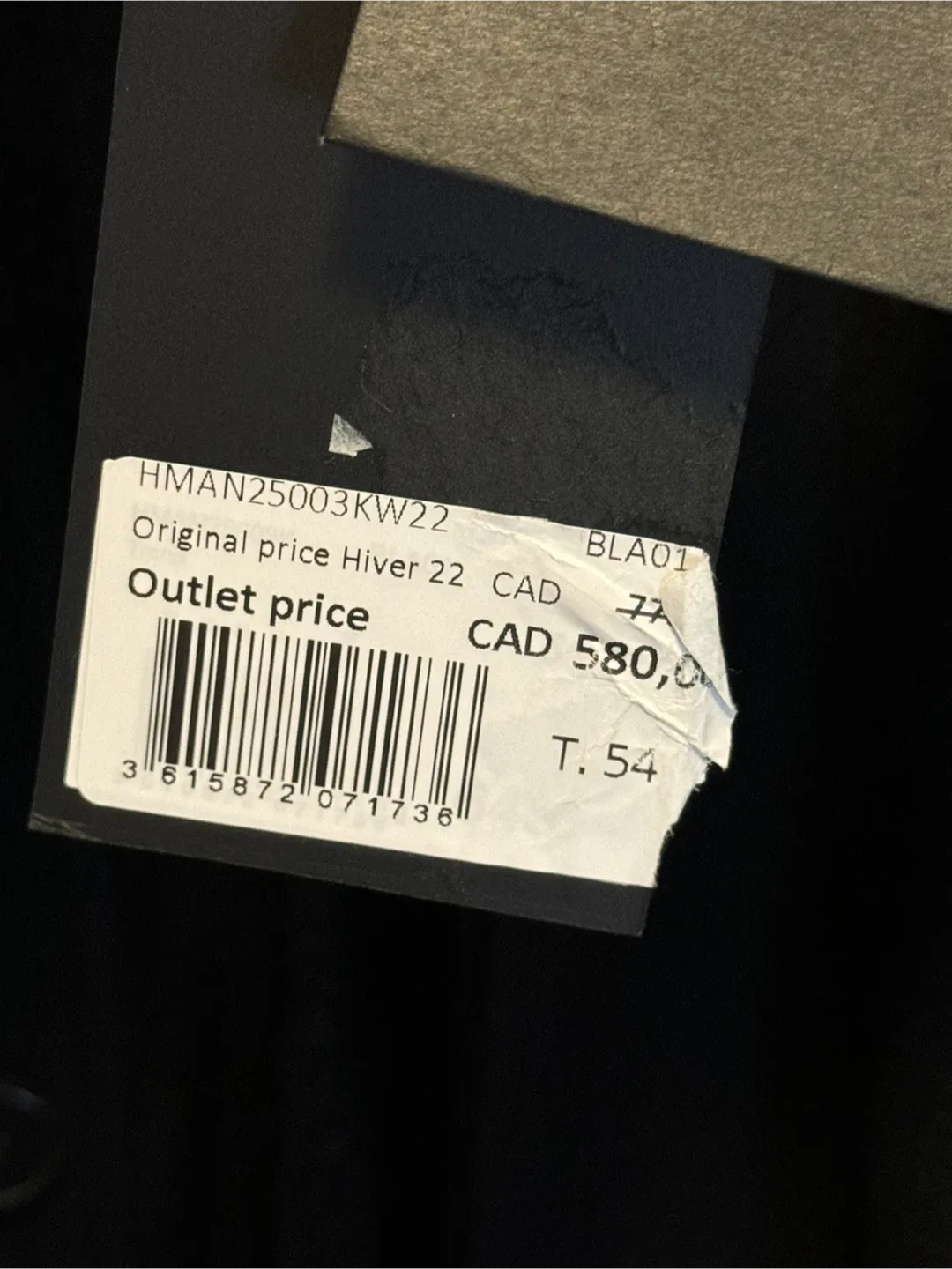 Brand New The Kooples Black Wool Blend Coat image indicator(4)