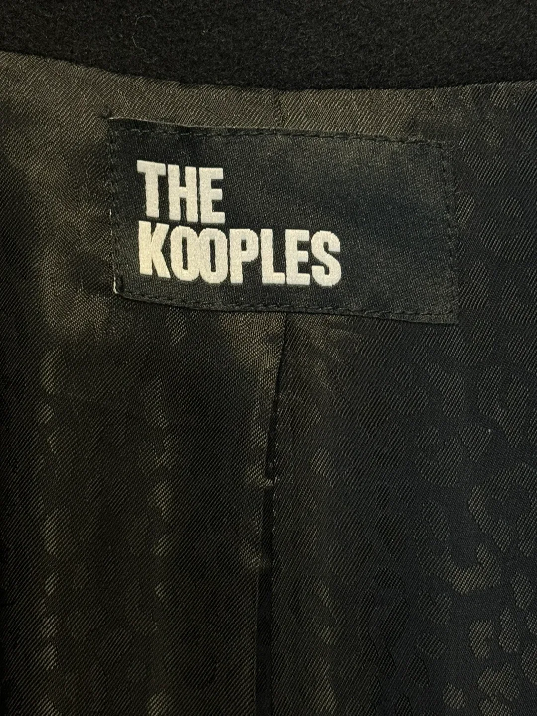 Brand New The Kooples Black Wool Blend Coat image indicator(5)
