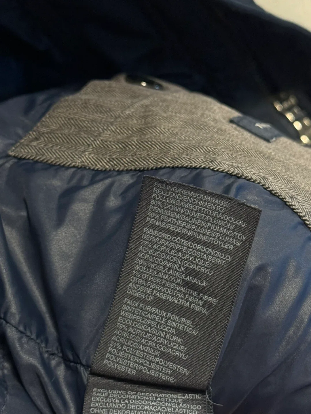 Tommy Hilfiger Navy Winter Jacket - Feather/Dawn - XL image indicator(6)