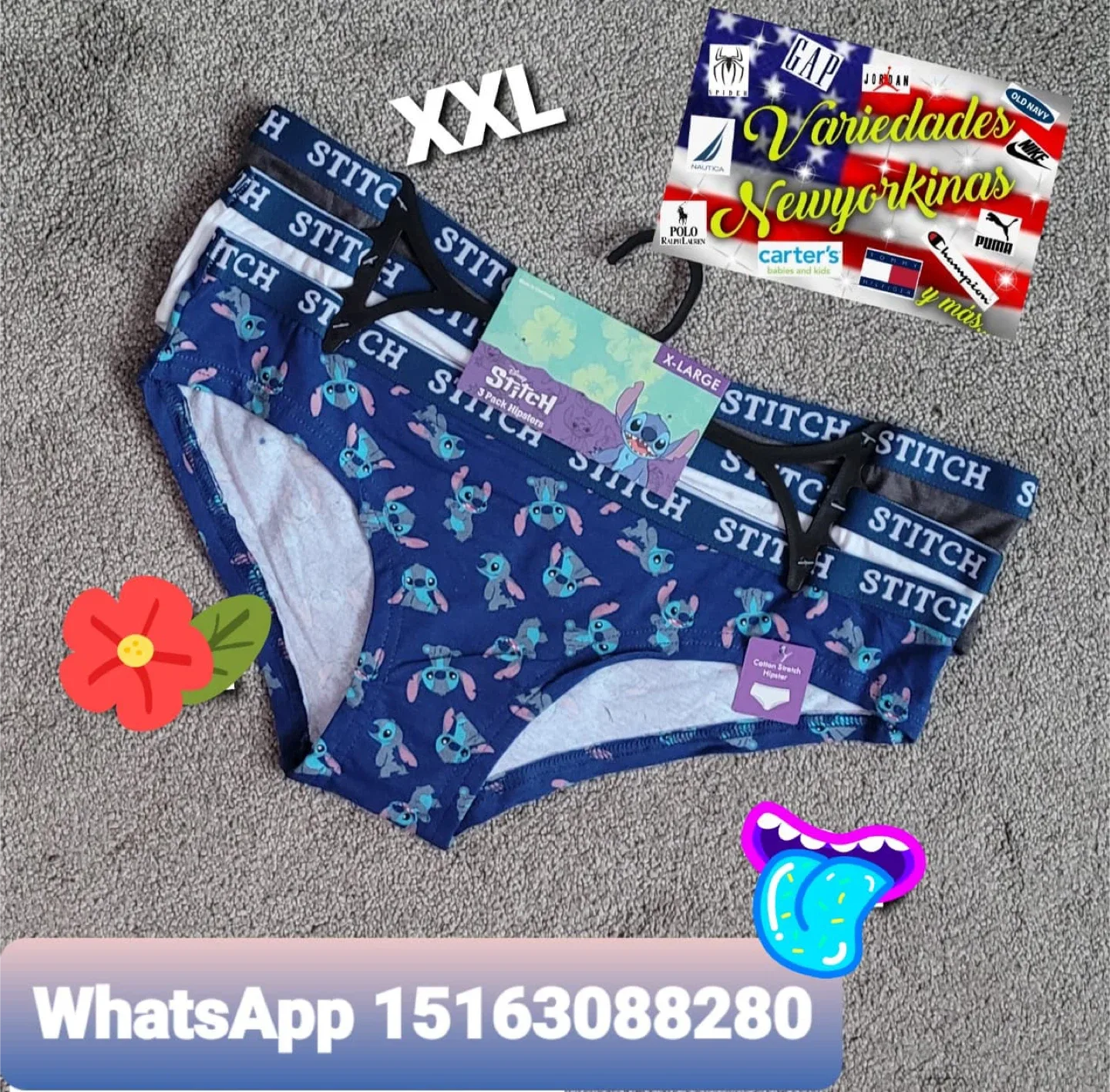 Disney Stitch 3-Pack Hipsters, X-Large thumbnail