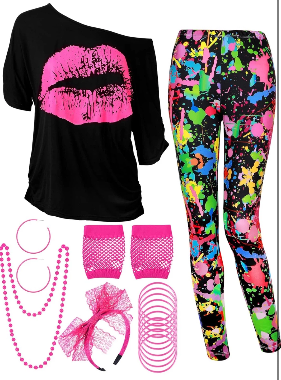 80s Women Costume Set