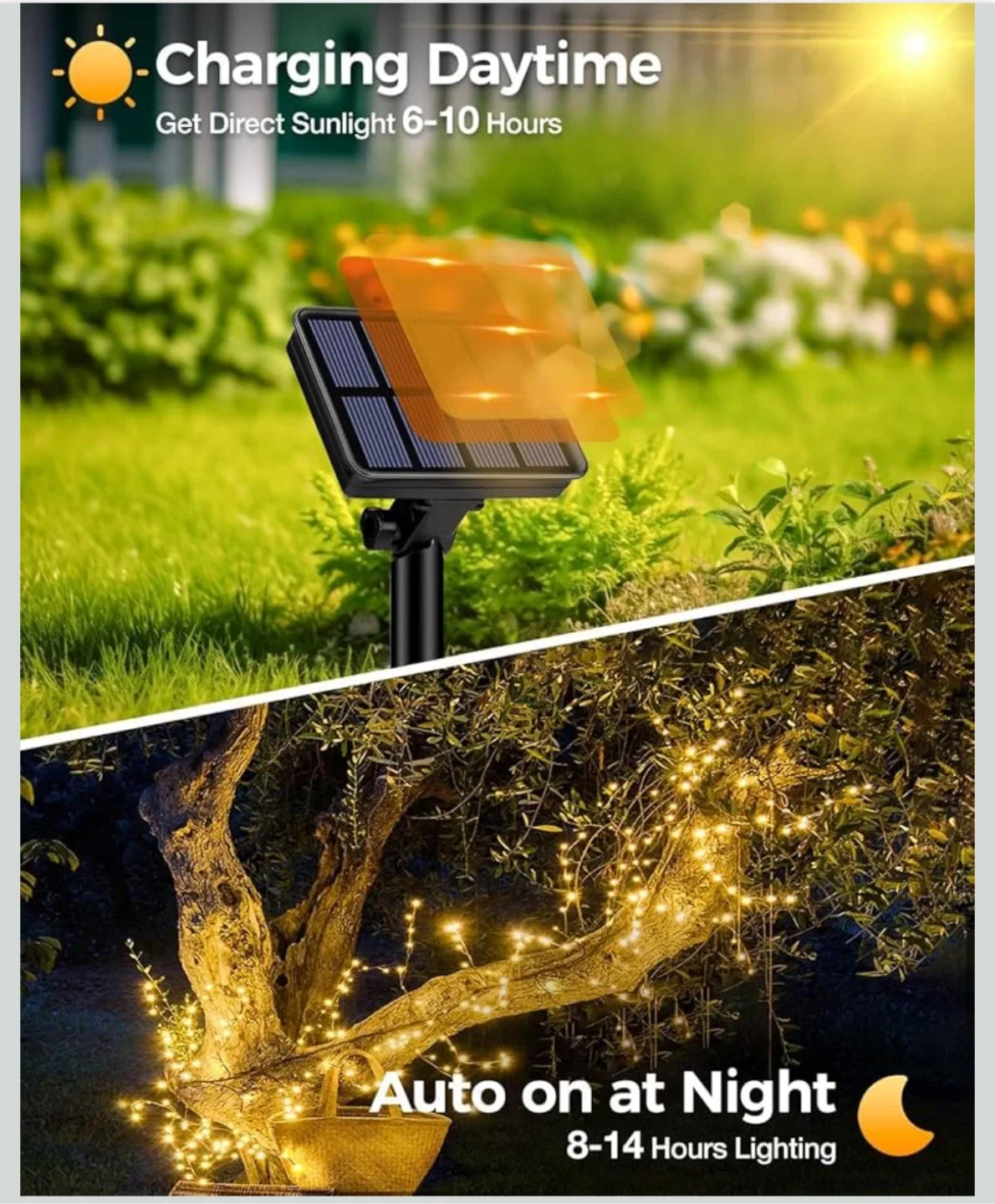 Btfarm Solar LED Fairy Lights - New image indicator(2)