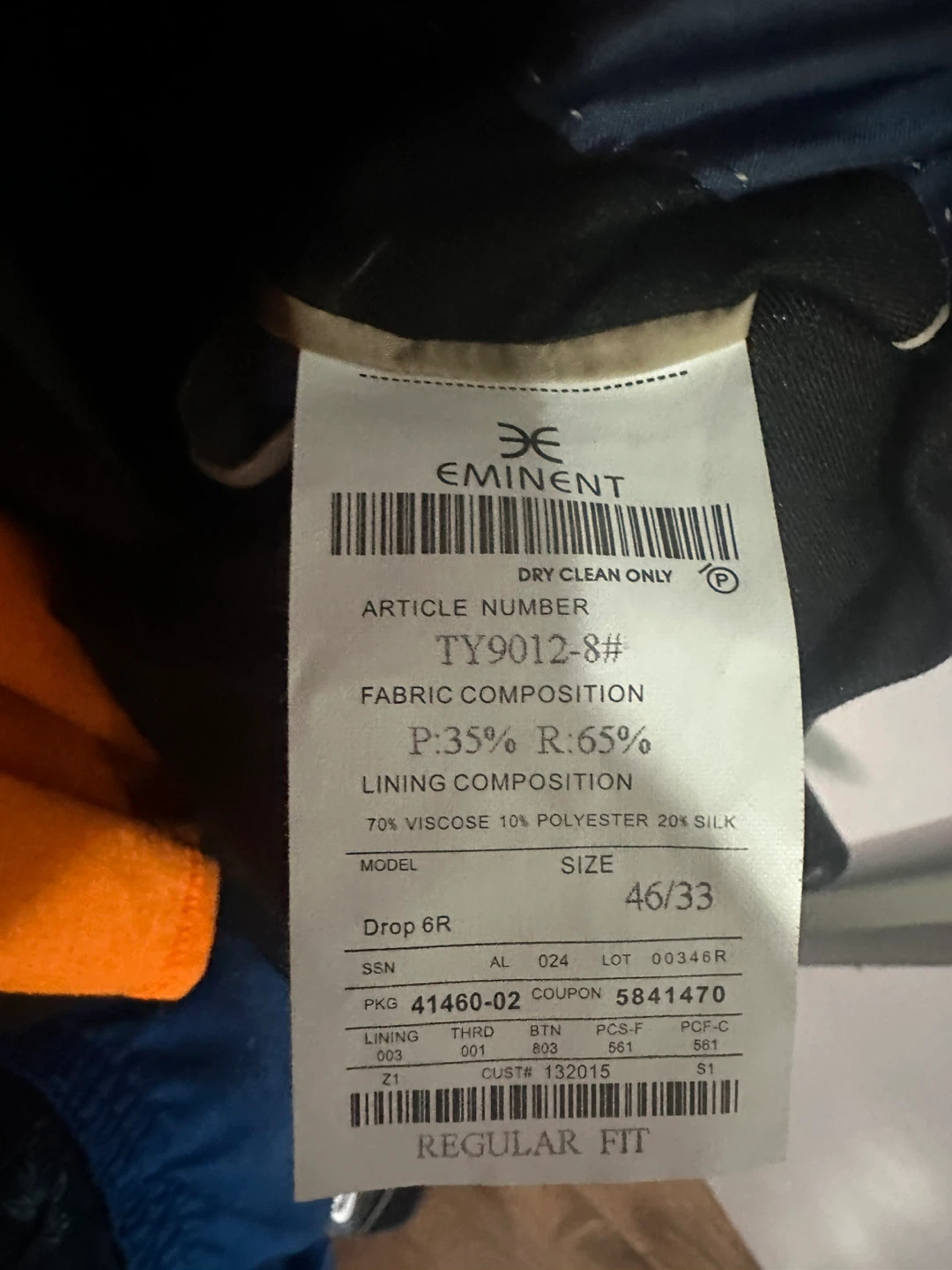 Eminent Black Blazer - Size 46/33 - photo 3