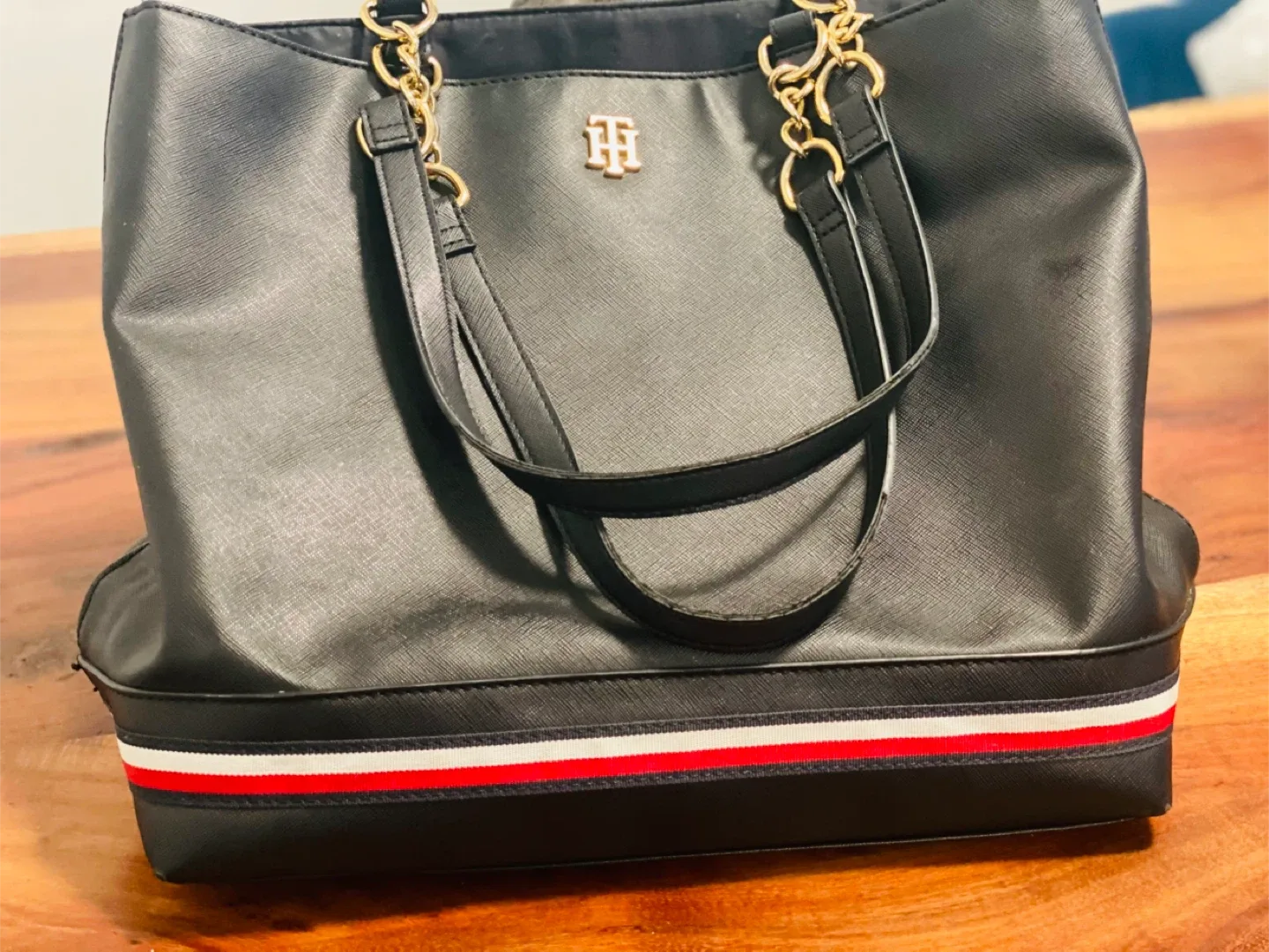 Tommy Hilfiger Black Tote Bag thumbnail