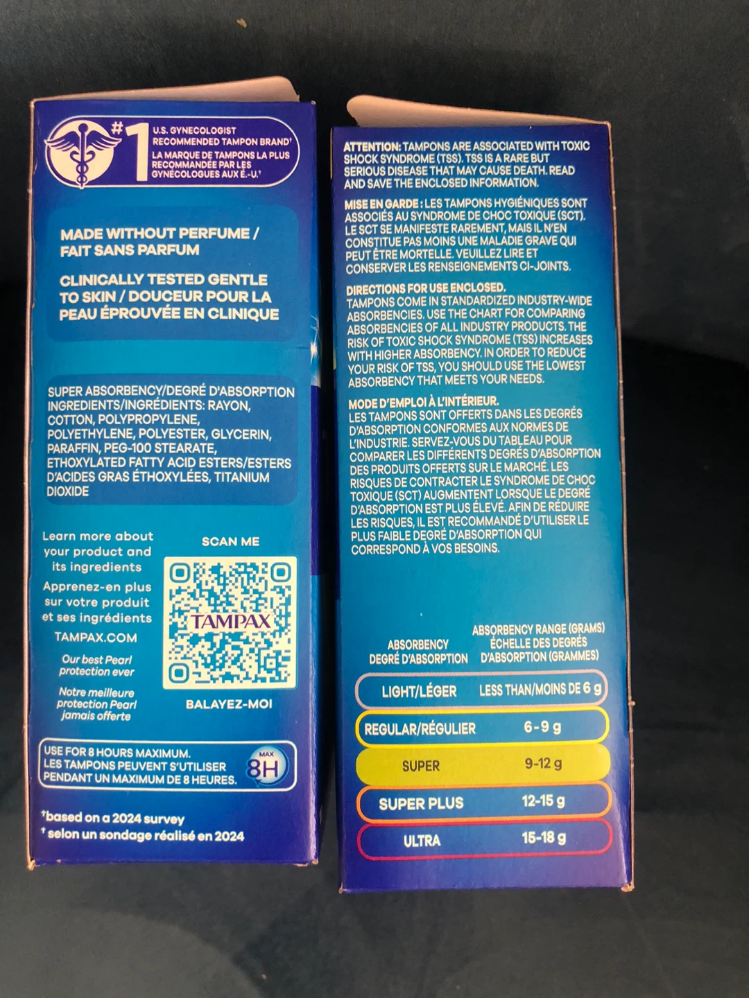 Tampax Pearl Super Tampons, 18 Count - photo 4