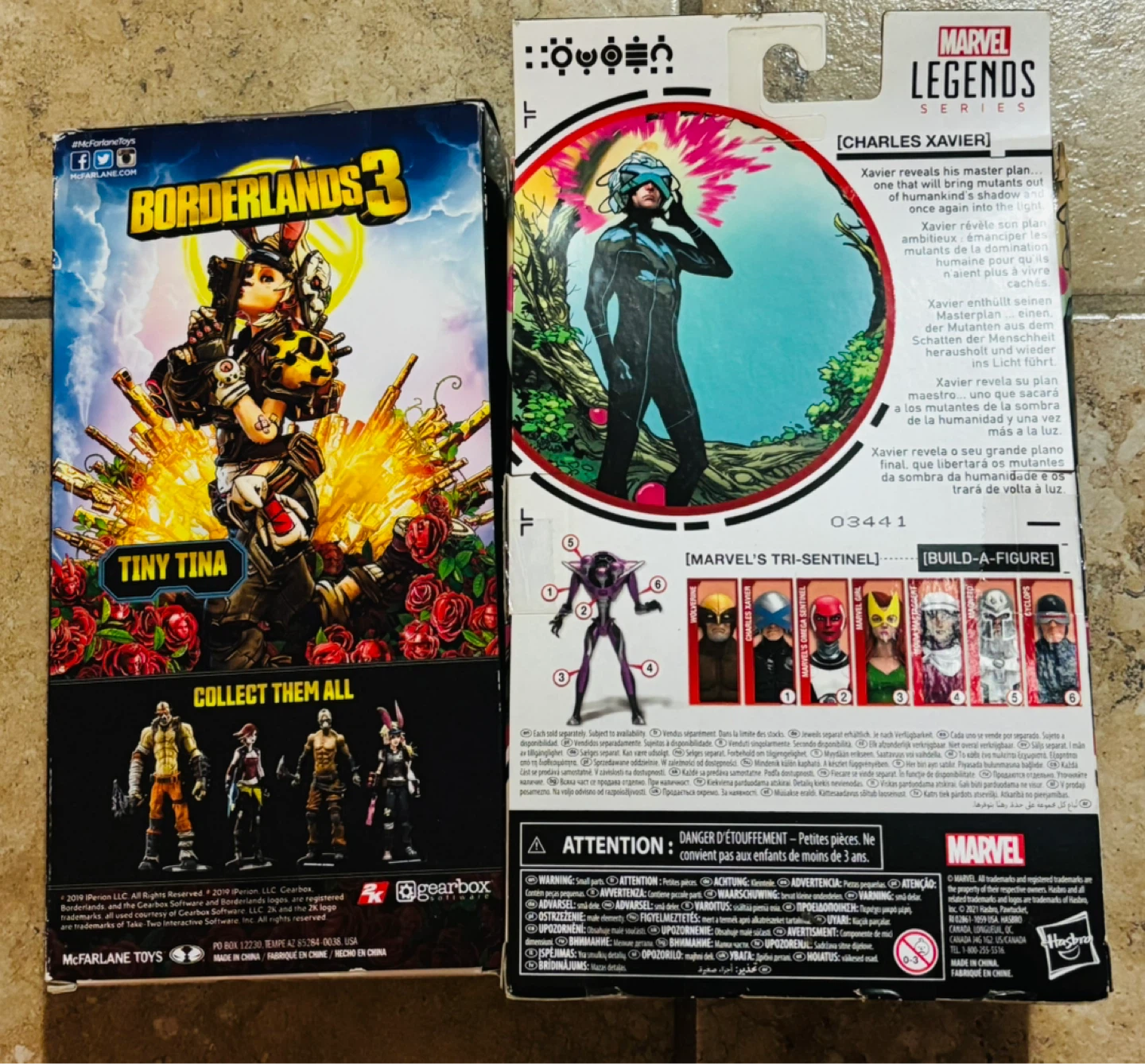 Borderlands 3 Tiny Tina & Marvel Legends Professor X Figures - photo 2