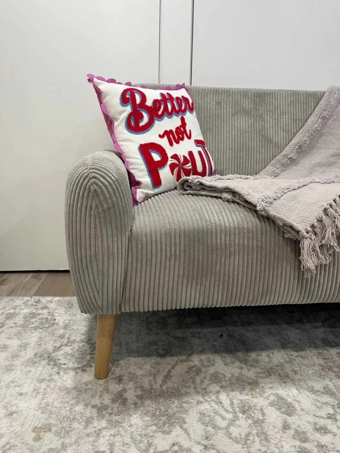 Grey Loveseat Sofa - 57" Wide image indicator(3)