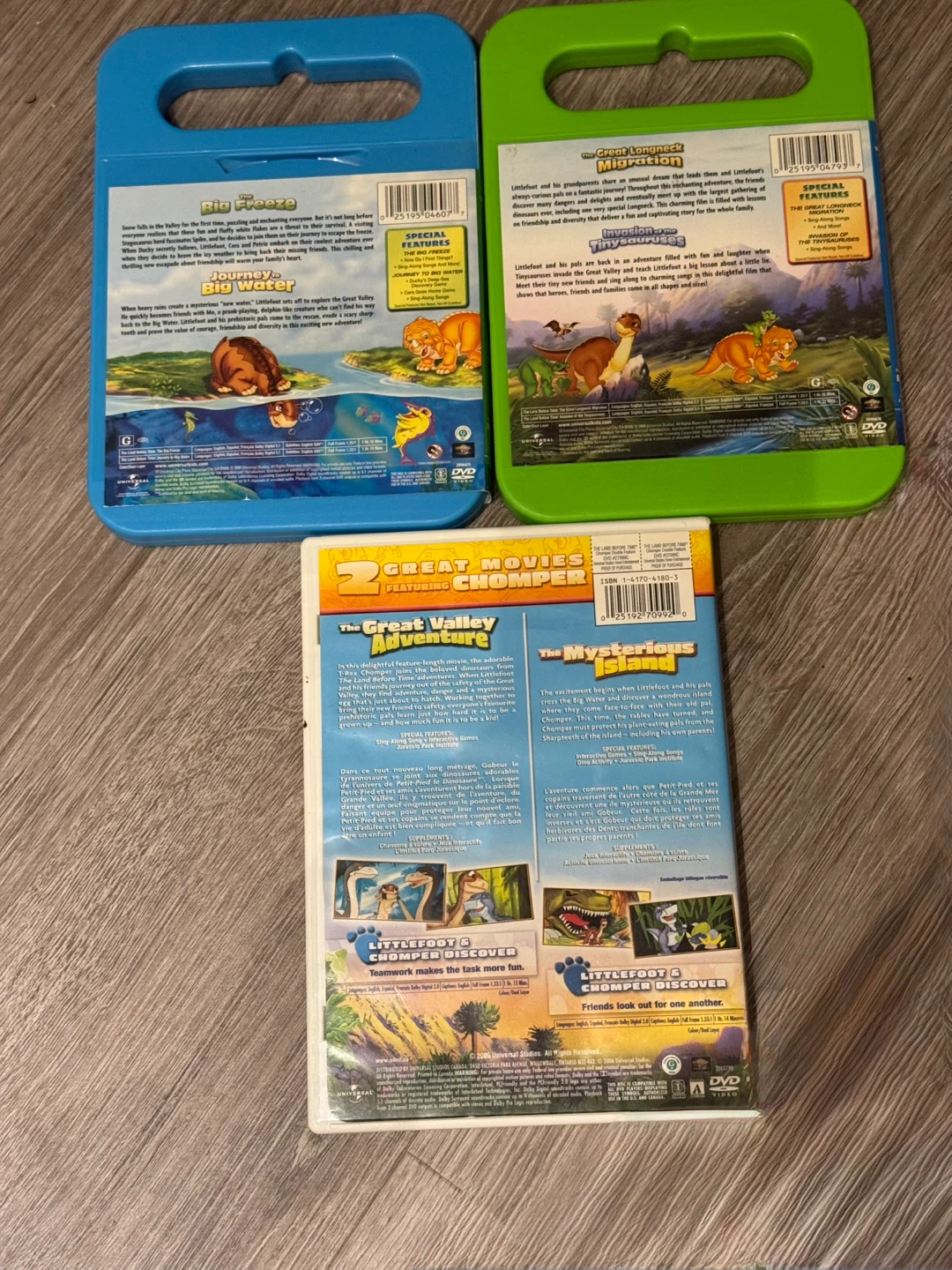 The Land Before Time Double Feature DVDs