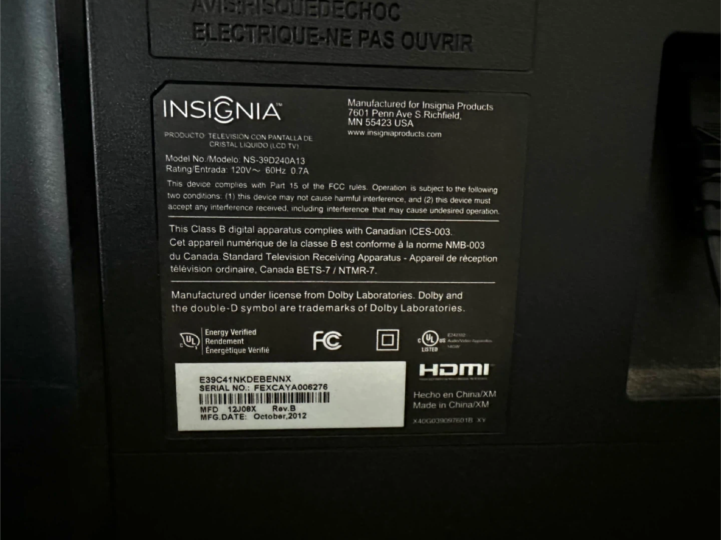 39 inch TV - photo 2