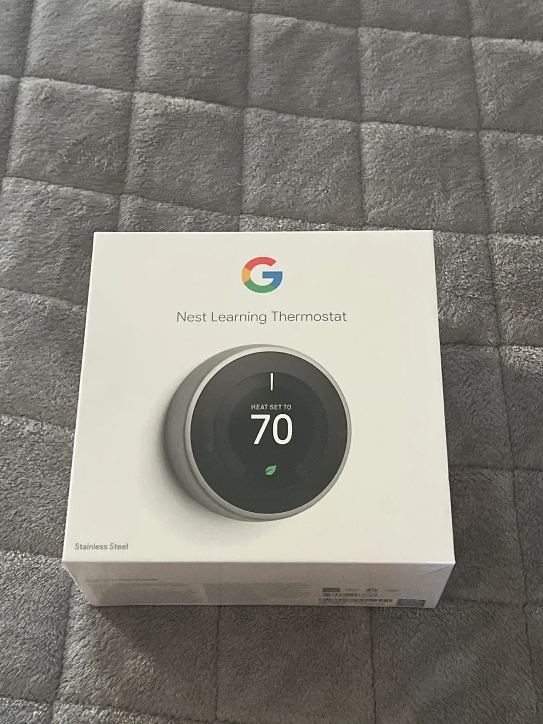 New Google Nest Learning Thermostat - Stainless Steel image indicator(2)