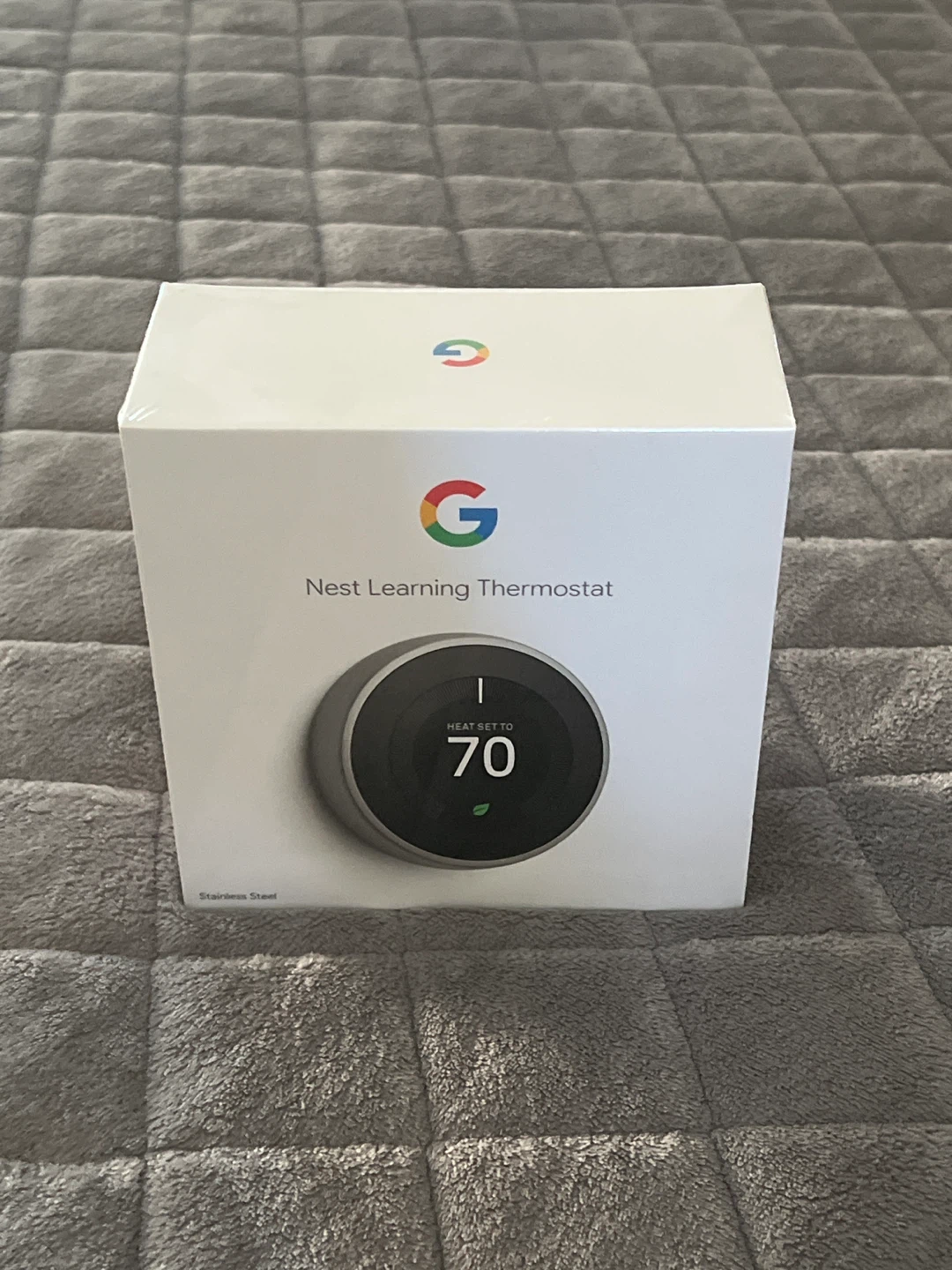 New Google Nest Learning Thermostat - Stainless Steel