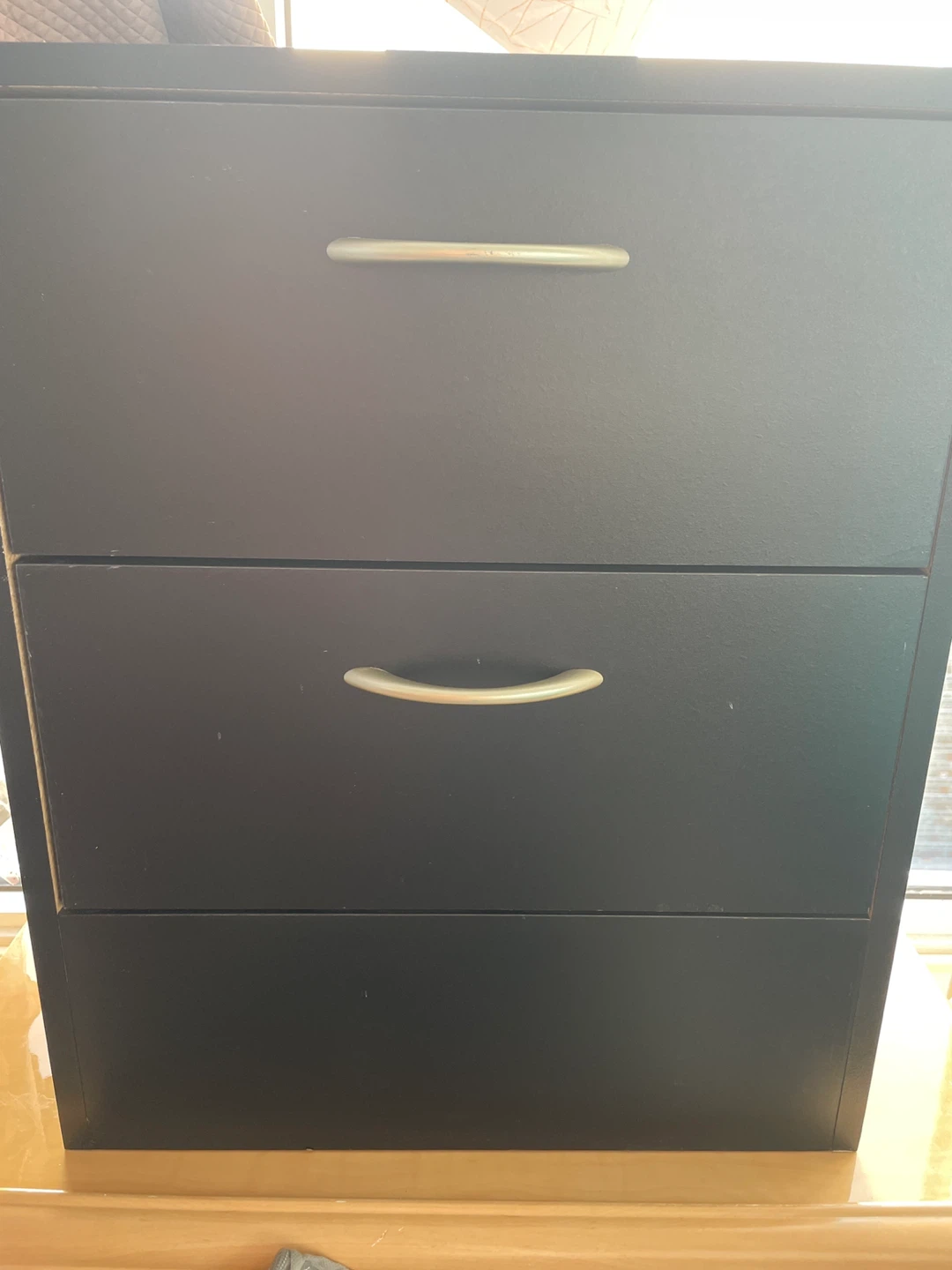 Black 2 Drawer Dresser