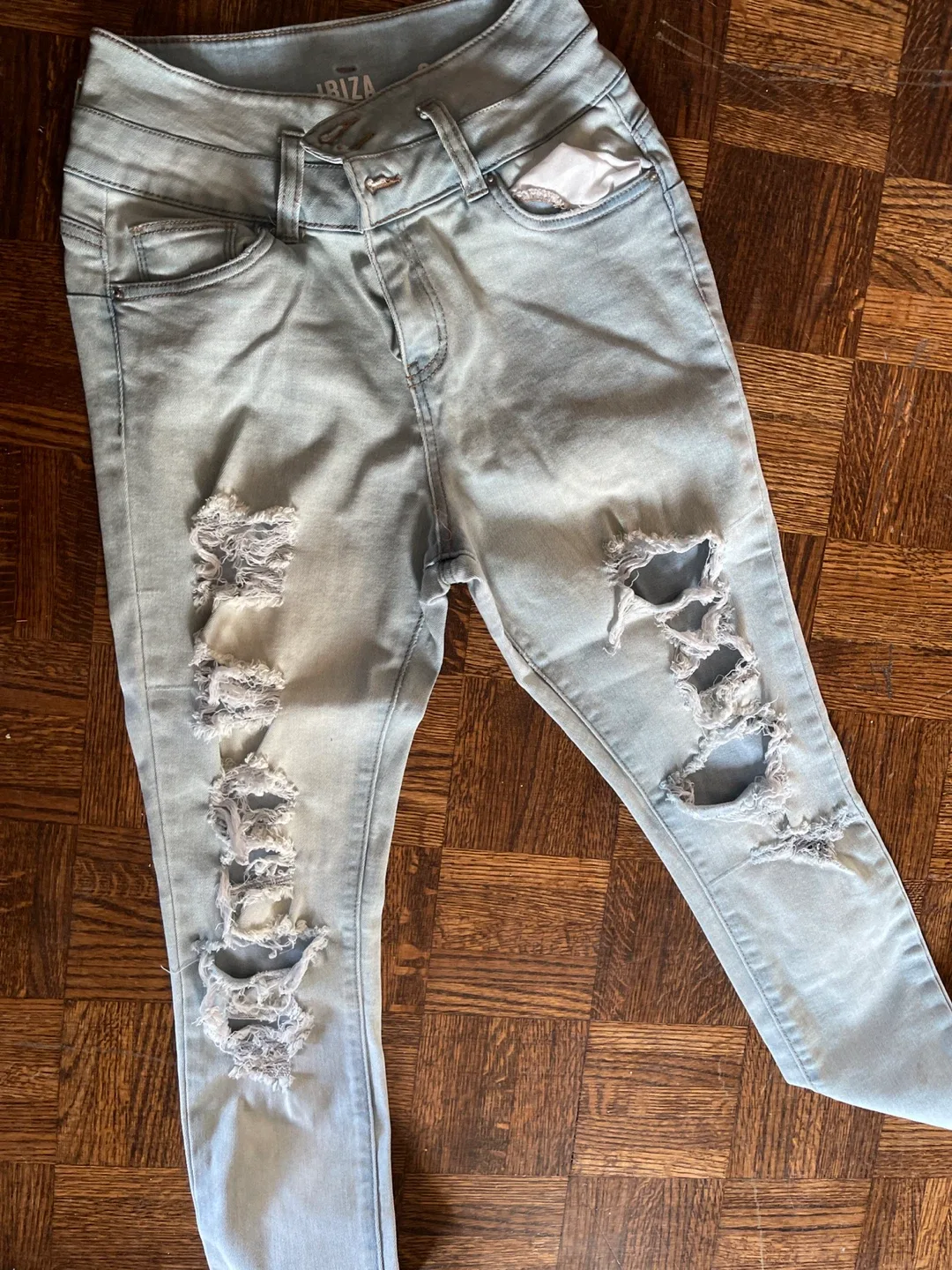 Ibiza Ripped Jeans - Size 9 thumbnail