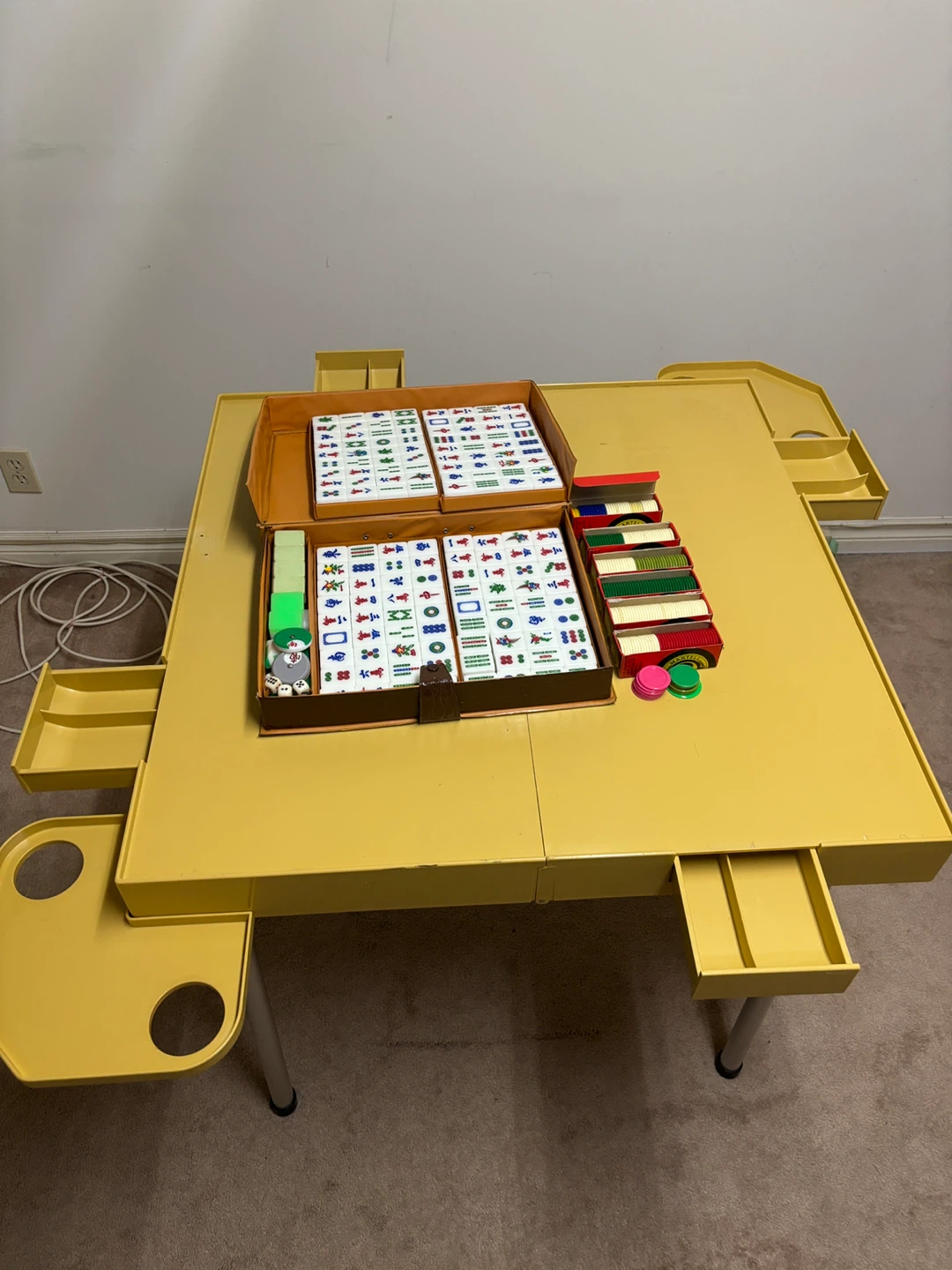 Apollo Mahjong Table with Mahjong Set