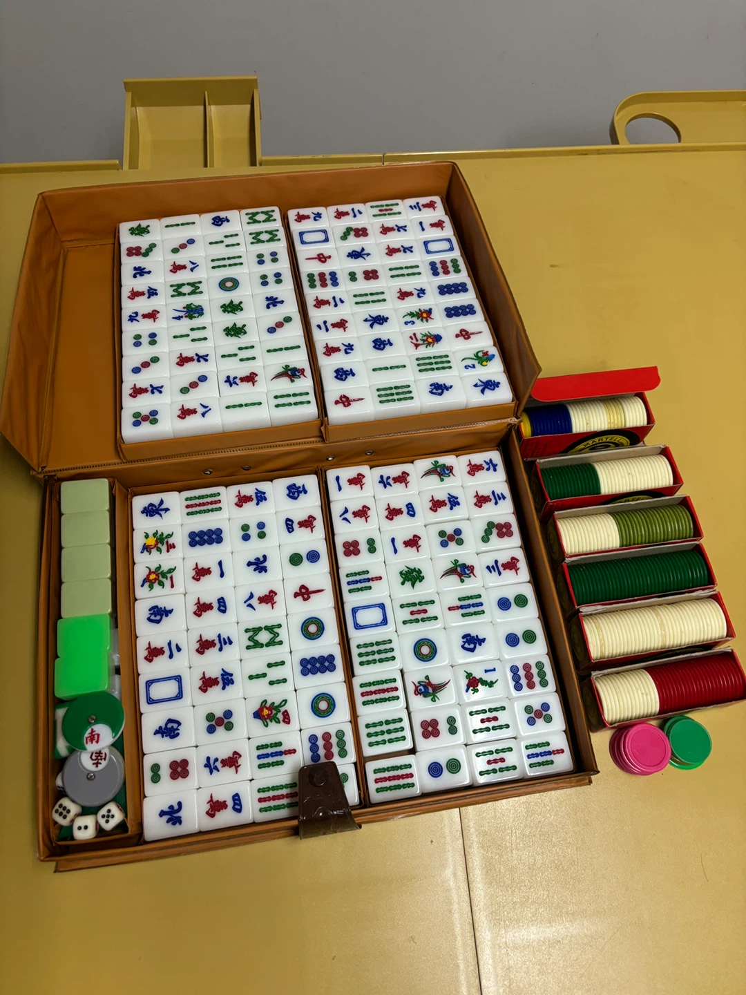 Apollo Mahjong Table with Mahjong Set - photo 2