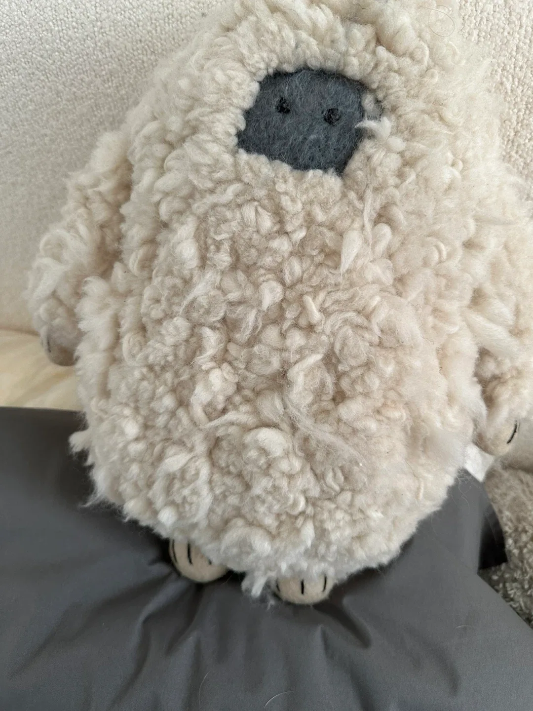 West Elm Shaped Yeti Pillow - Wool Alabaster image indicator(2)