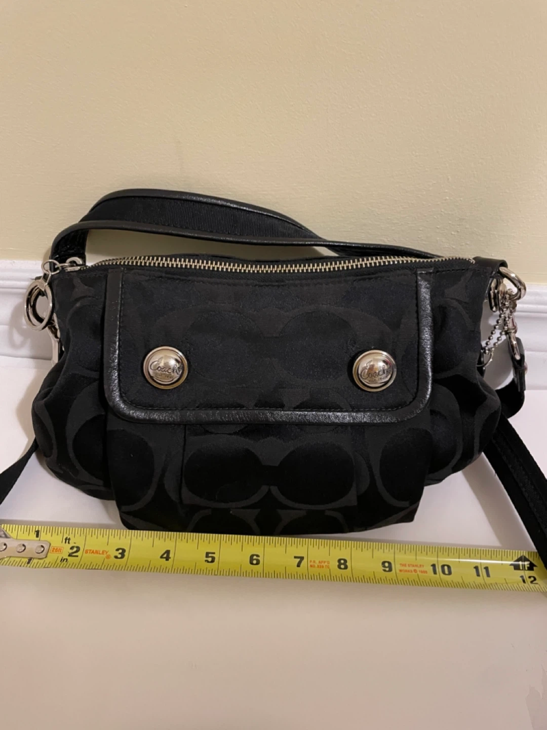 Coach Black Hobo Bag Purse - photo 4