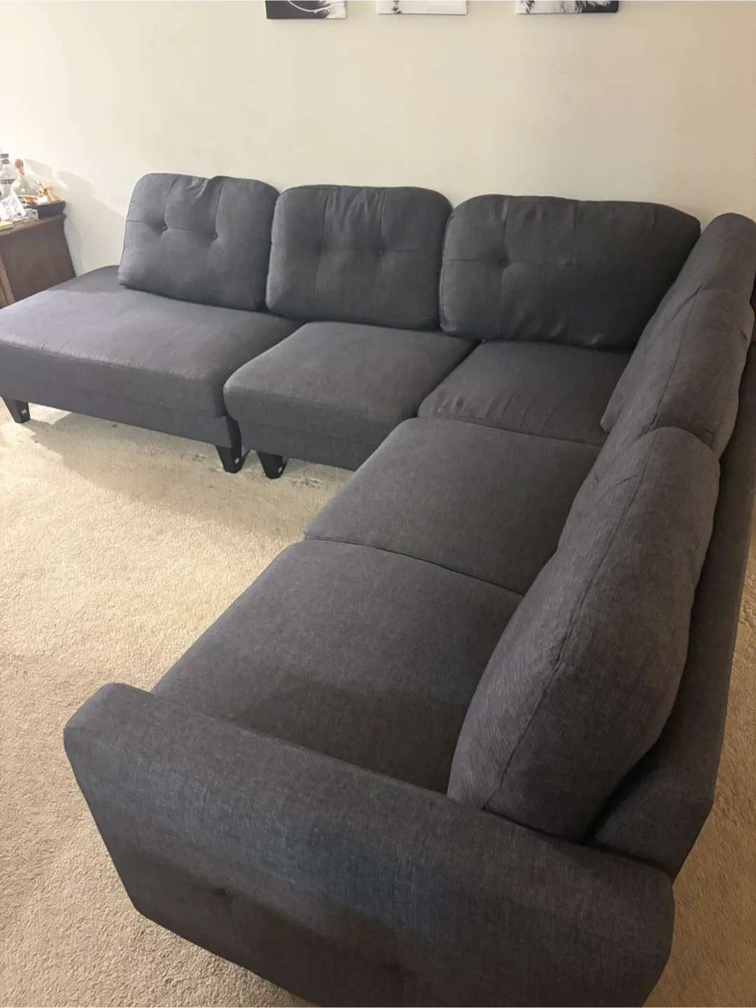 Grey Sectional Sofa image indicator(4)